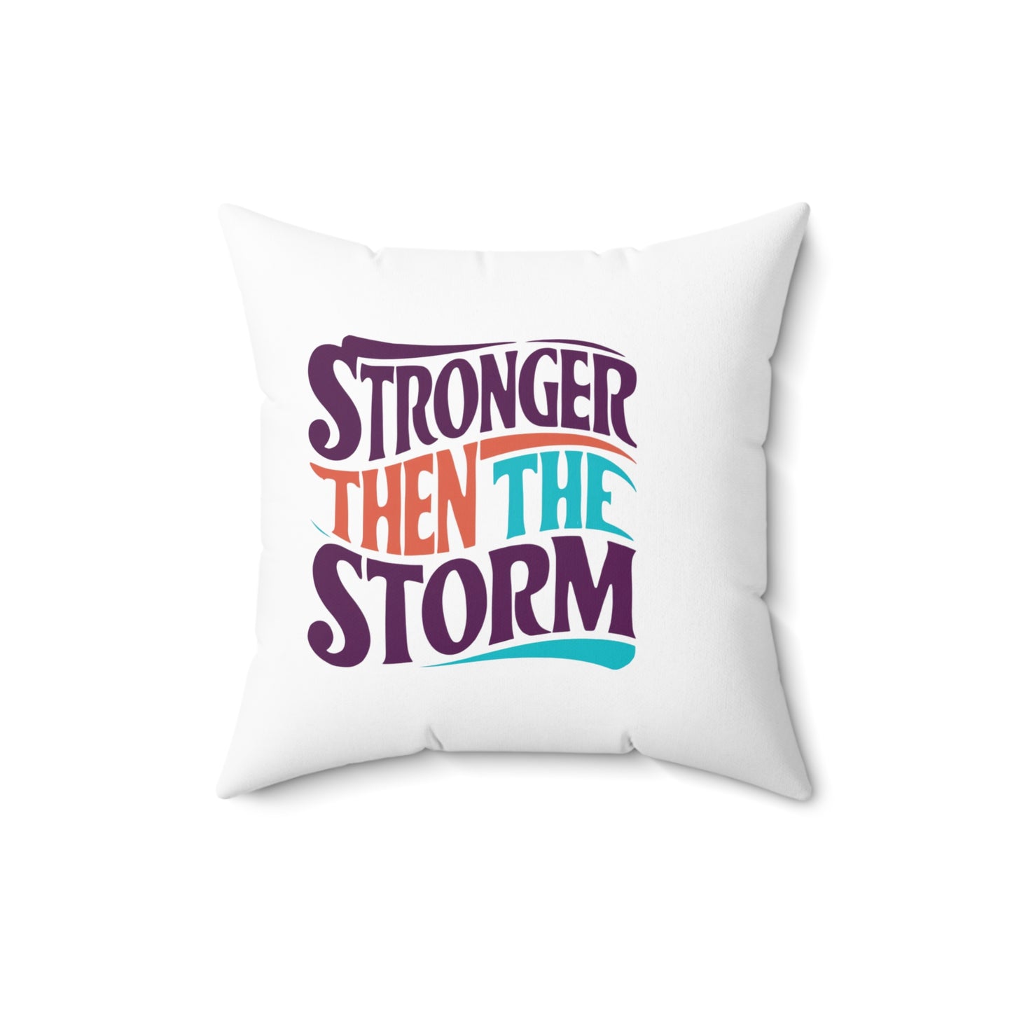 Stronger Spun Polyester Square Pillow