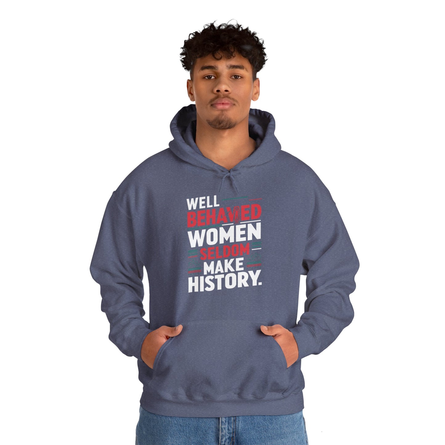 Well Behaved Printed Unisex Heavy Blend™ Hooded Sweatshirt