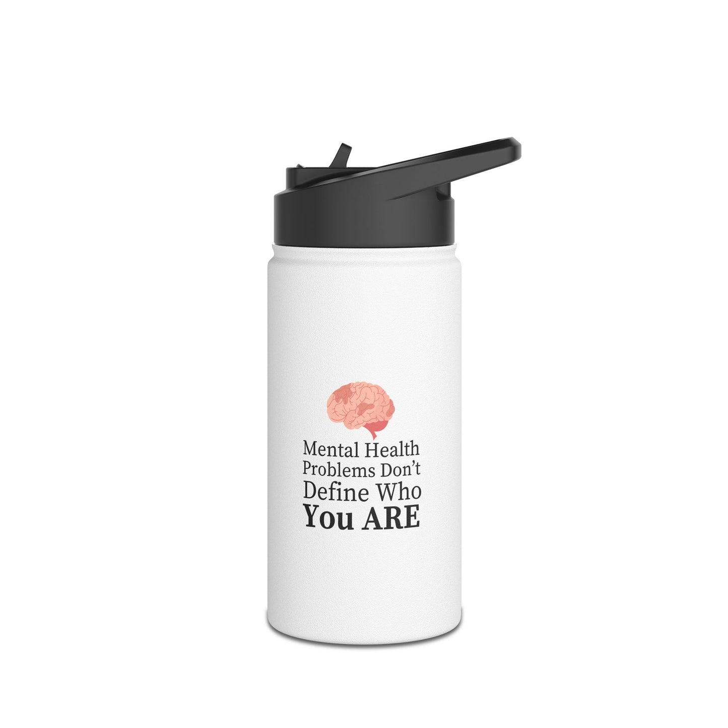 Mental Health  Stainless Steel Water Bottle, Standard Lid