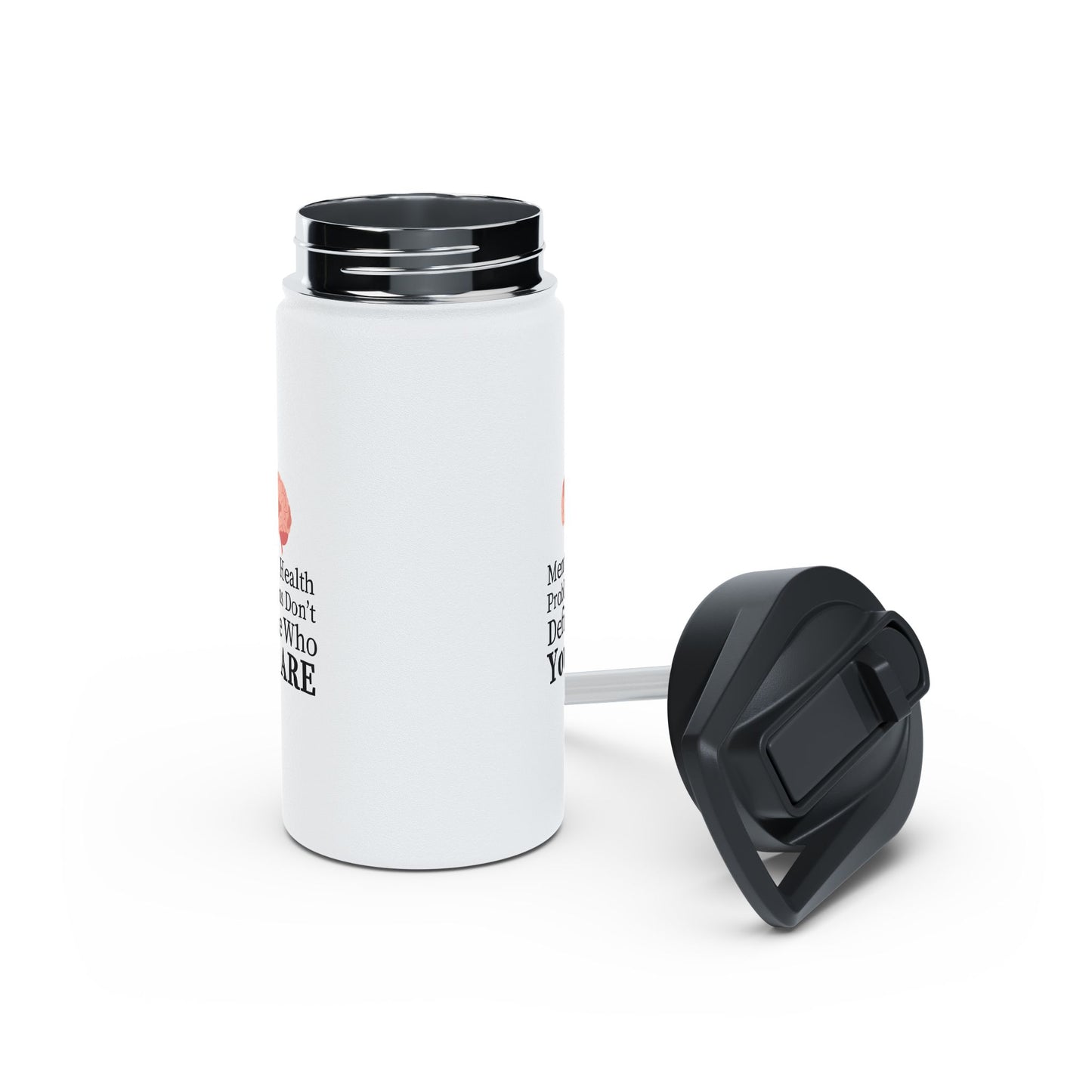 Mental Health  Stainless Steel Water Bottle, Standard Lid