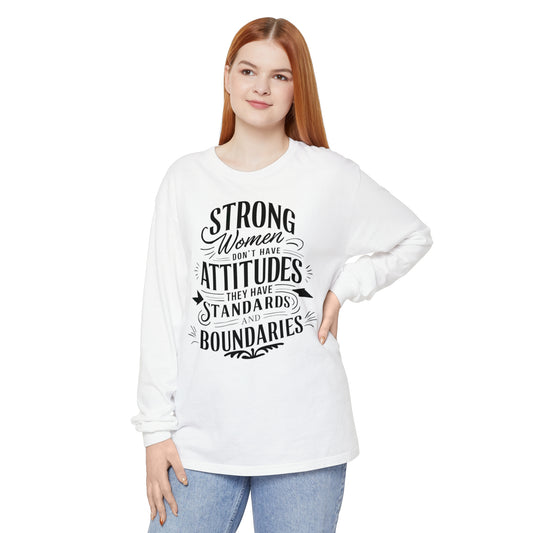 Strong Women Women Garment-dyed Long Sleeve T-Shirt