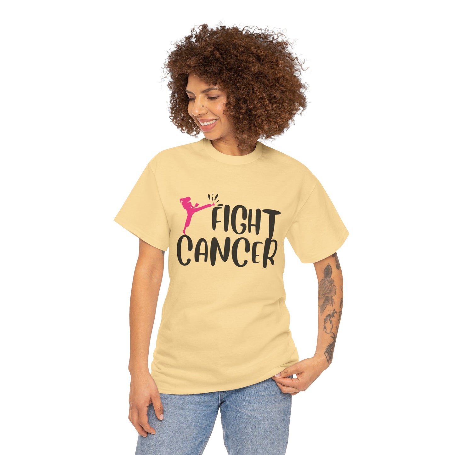 Fight Cancer Unisex Heavy Cotton Tee