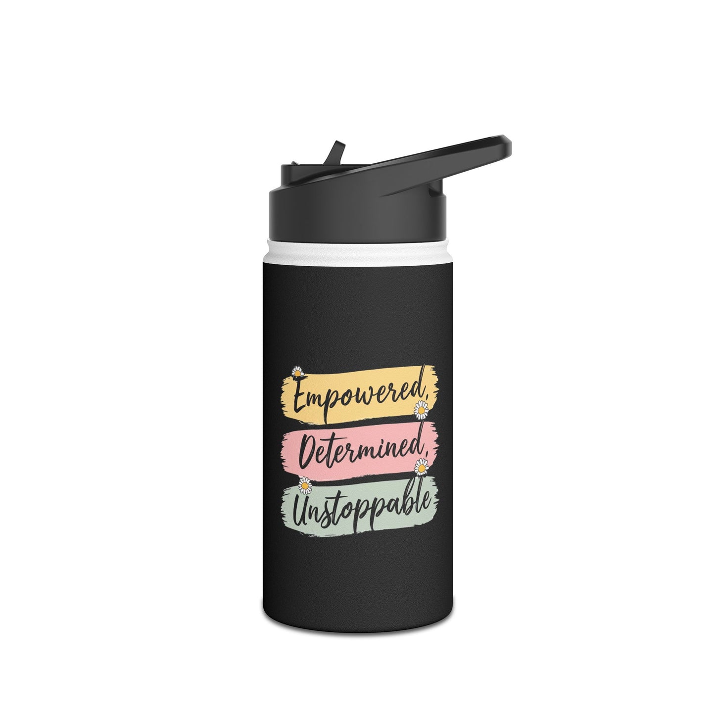 Empowered  Stainless Steel Water Bottle, Standard Lid