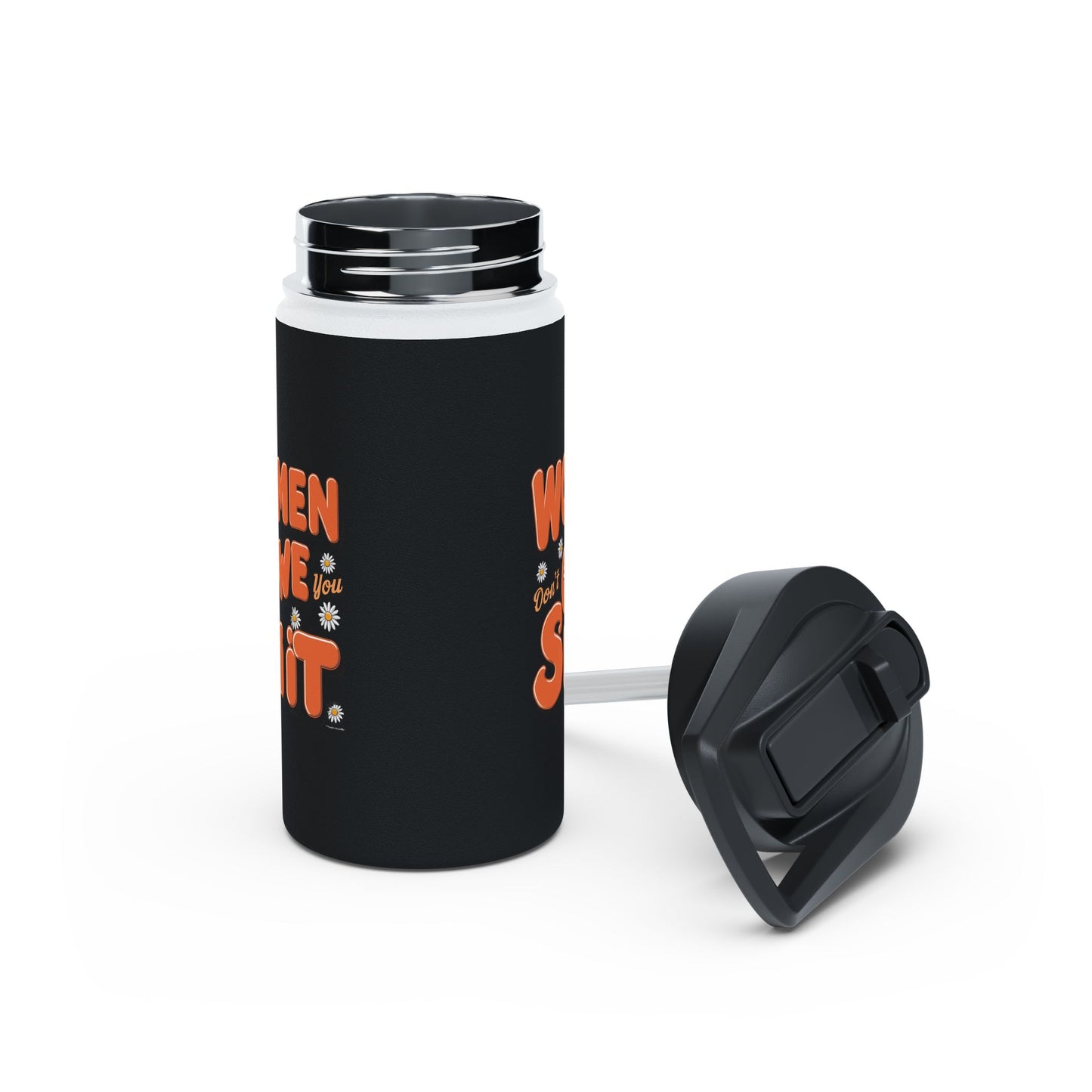 Women Stainless Steel Water Bottle, Standard Lid