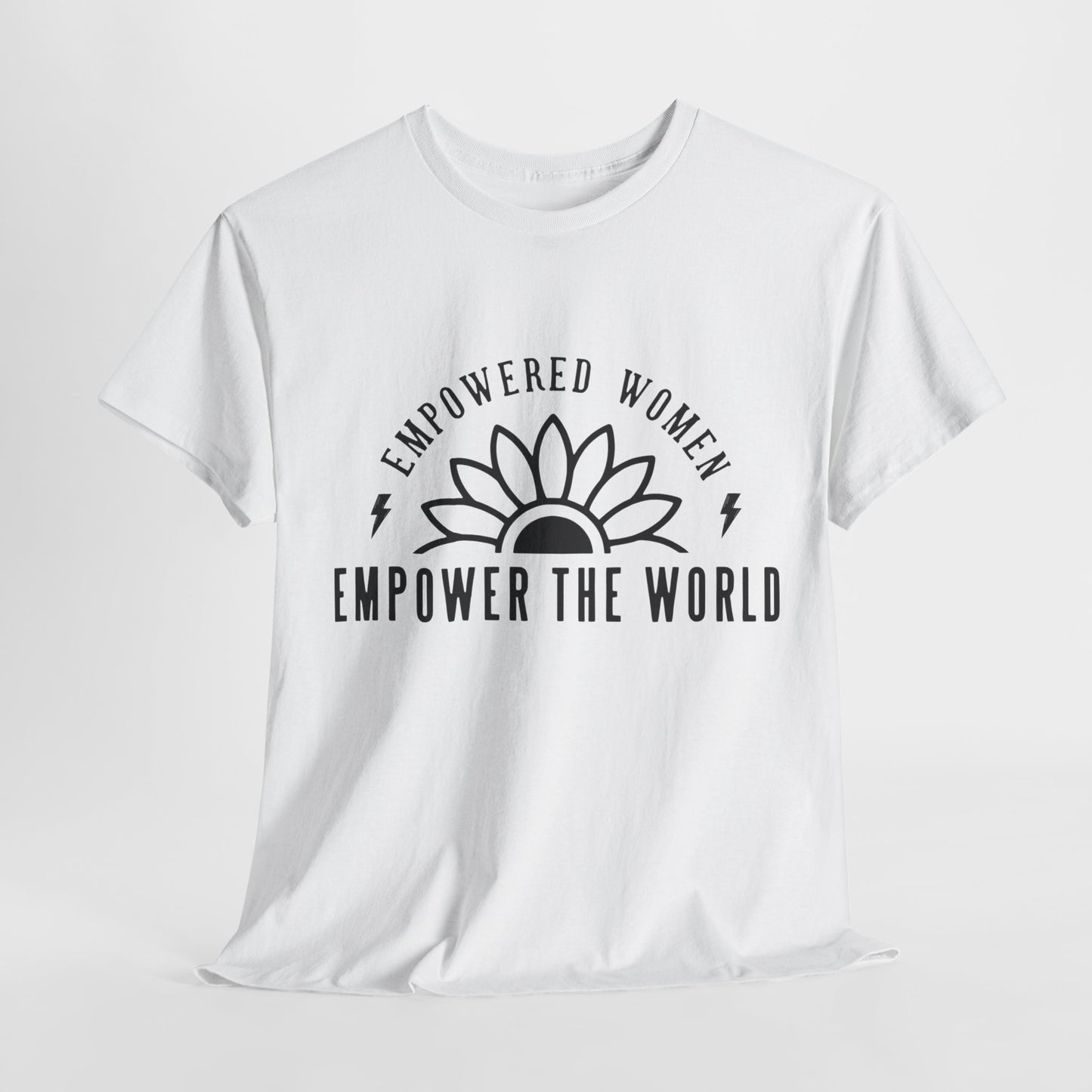 Empowered Women Printed T Shirt with Hearts