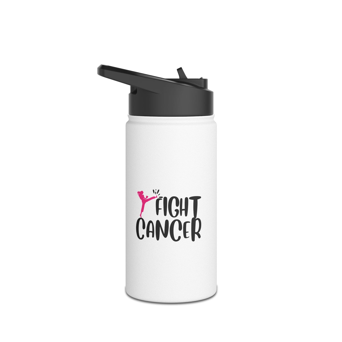 Fight Cancer  Stainless Steel Water Bottle, Standard Lid