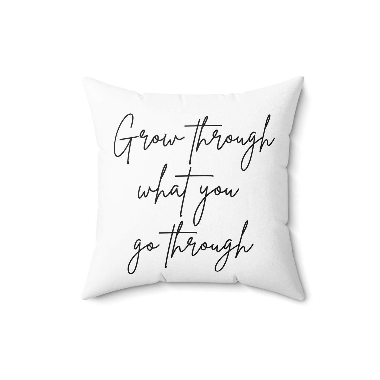 Grow Through Spun Polyester Square Pillow