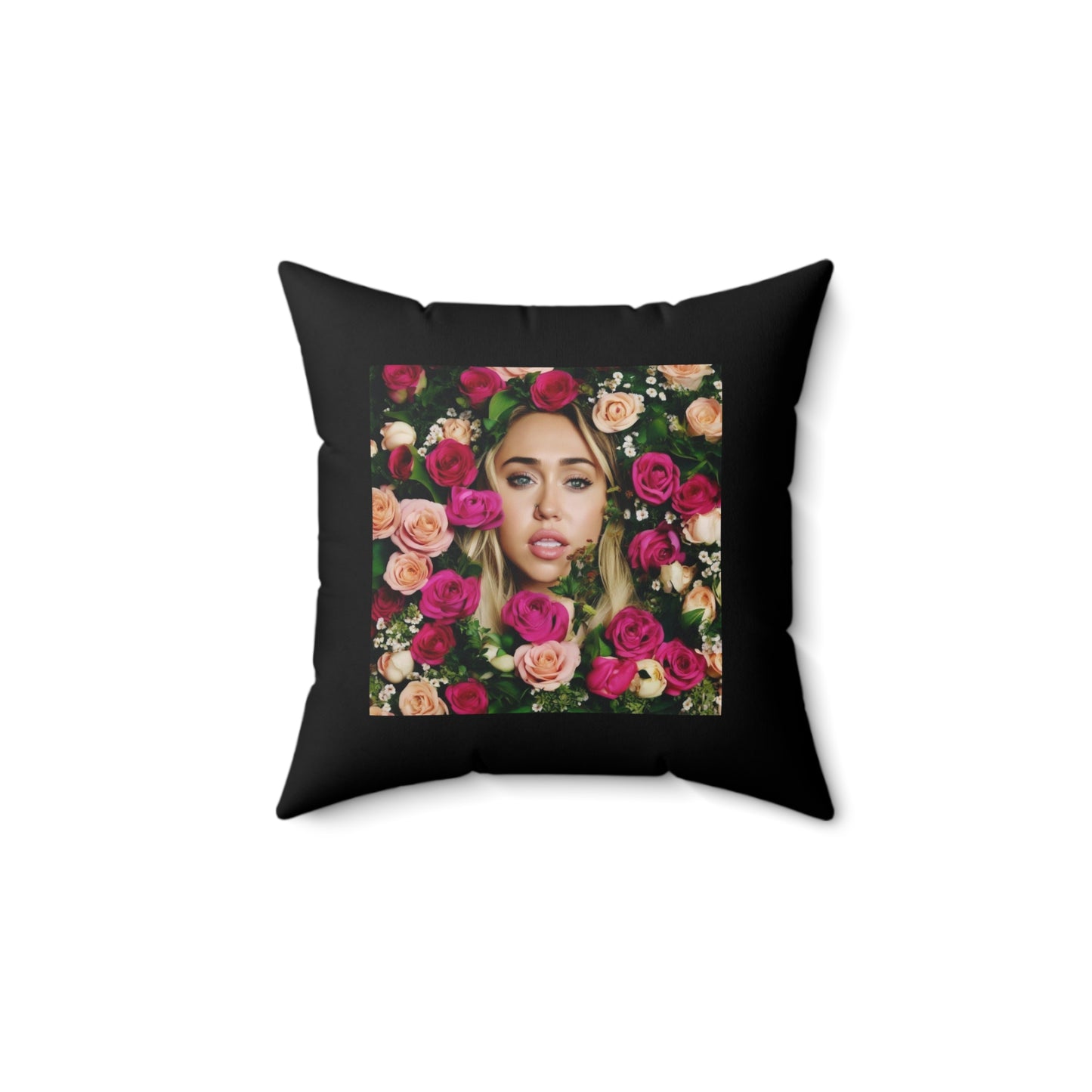 Women Spun Polyester Square Pillow
