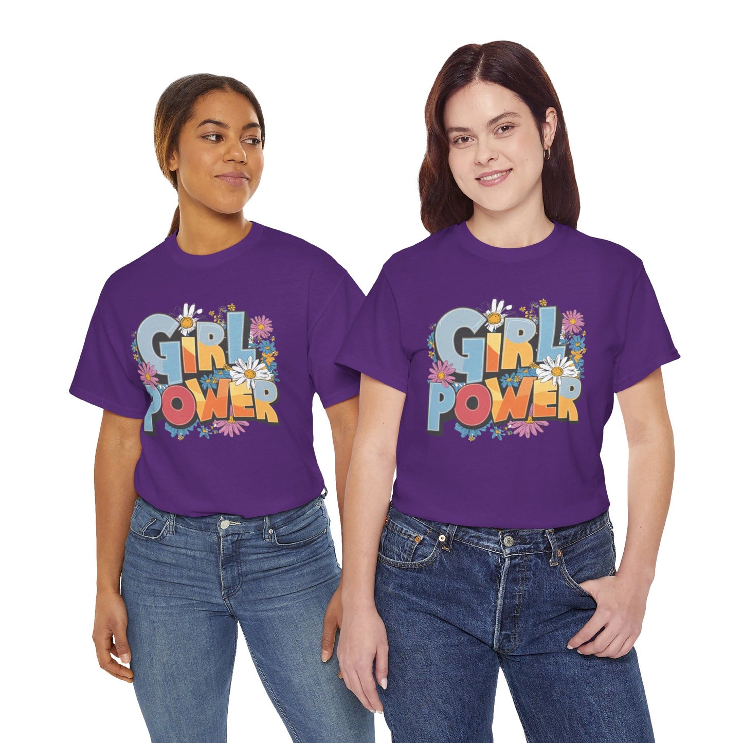 Girl Power Women Heavy Cotton Tee