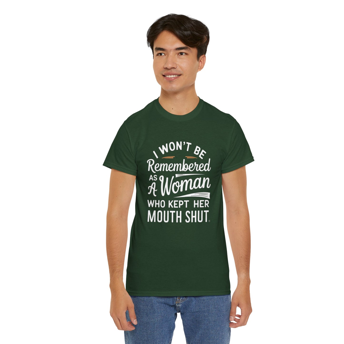 I WON'T Be Printed  T Shirt with Hearts