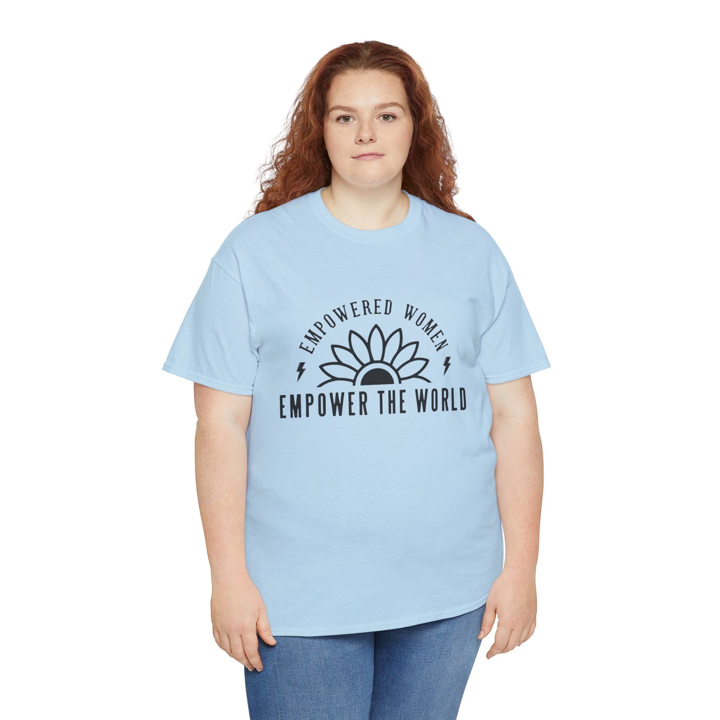 Empowered Women Printed T Shirt with Hearts