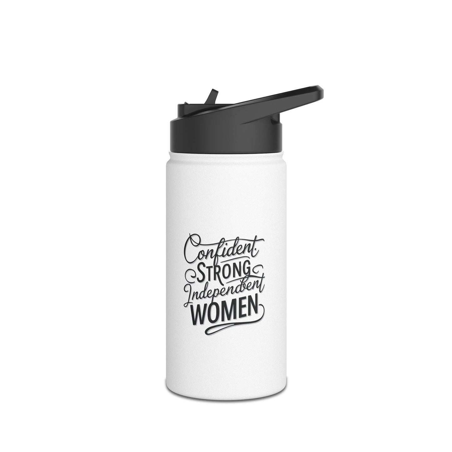 Confident Stainless Steel Water Bottle, Standard Lid