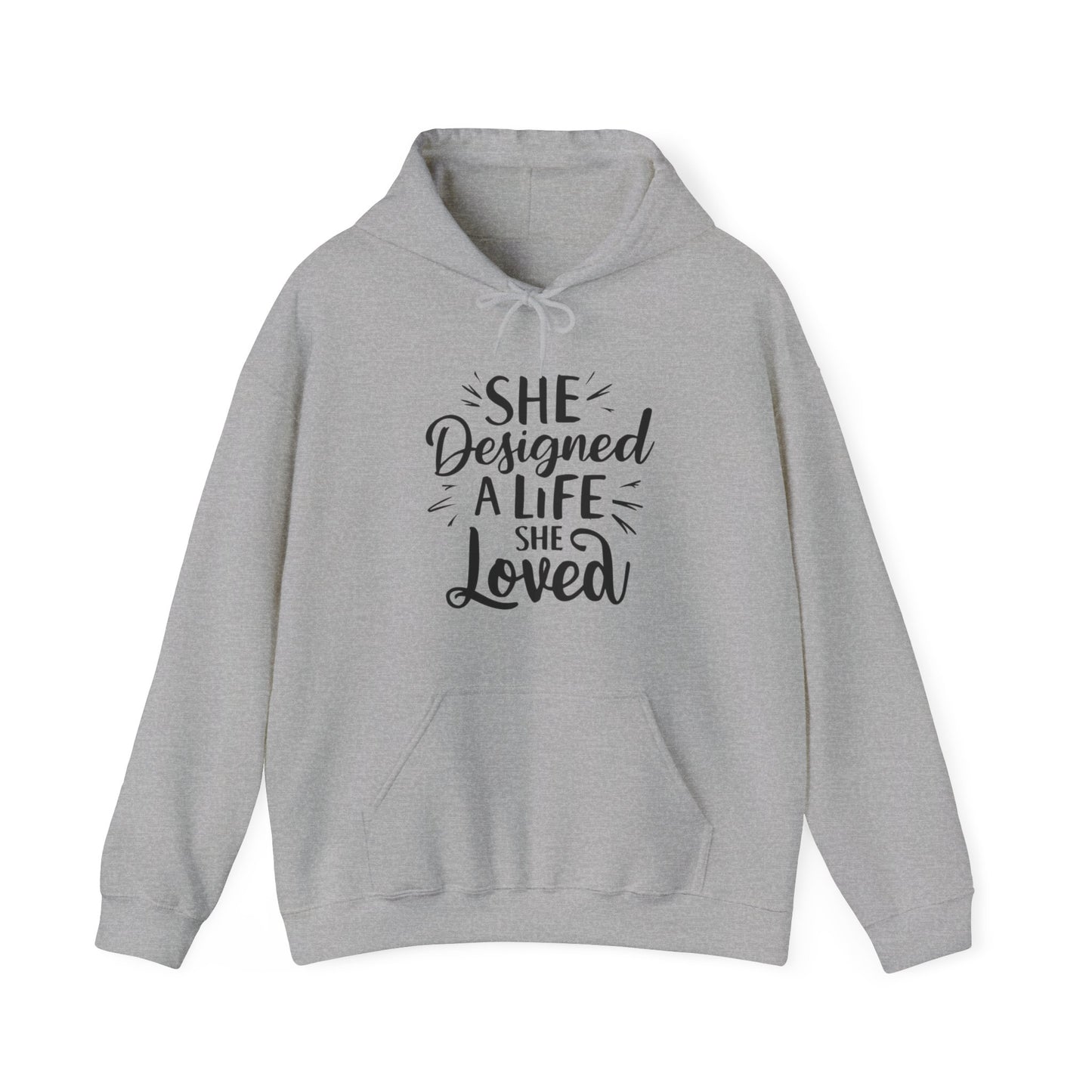 She Designed Printed Unisex Heavy Blend™ Hooded Sweatshirt