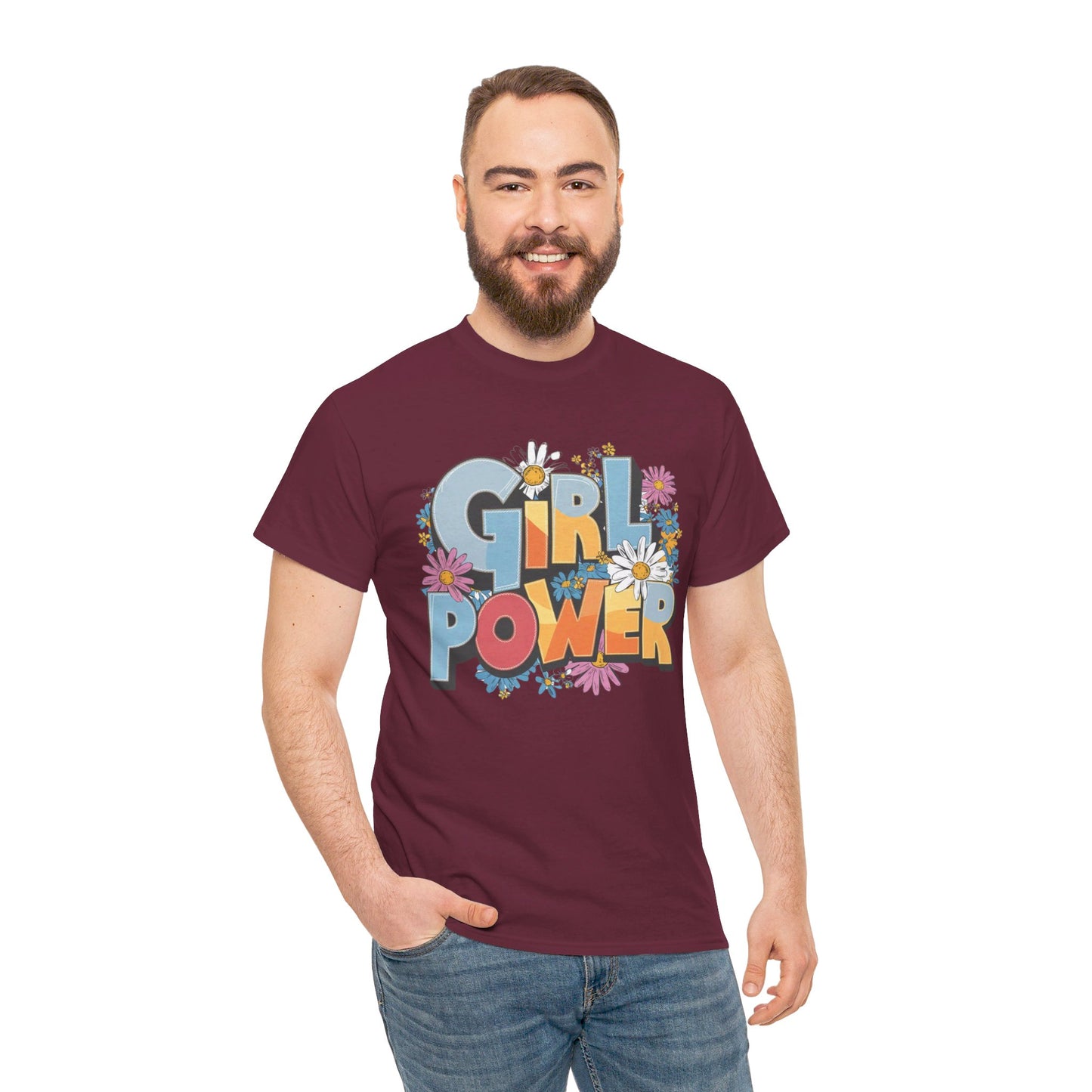 Girl Power Women Heavy Cotton Tee