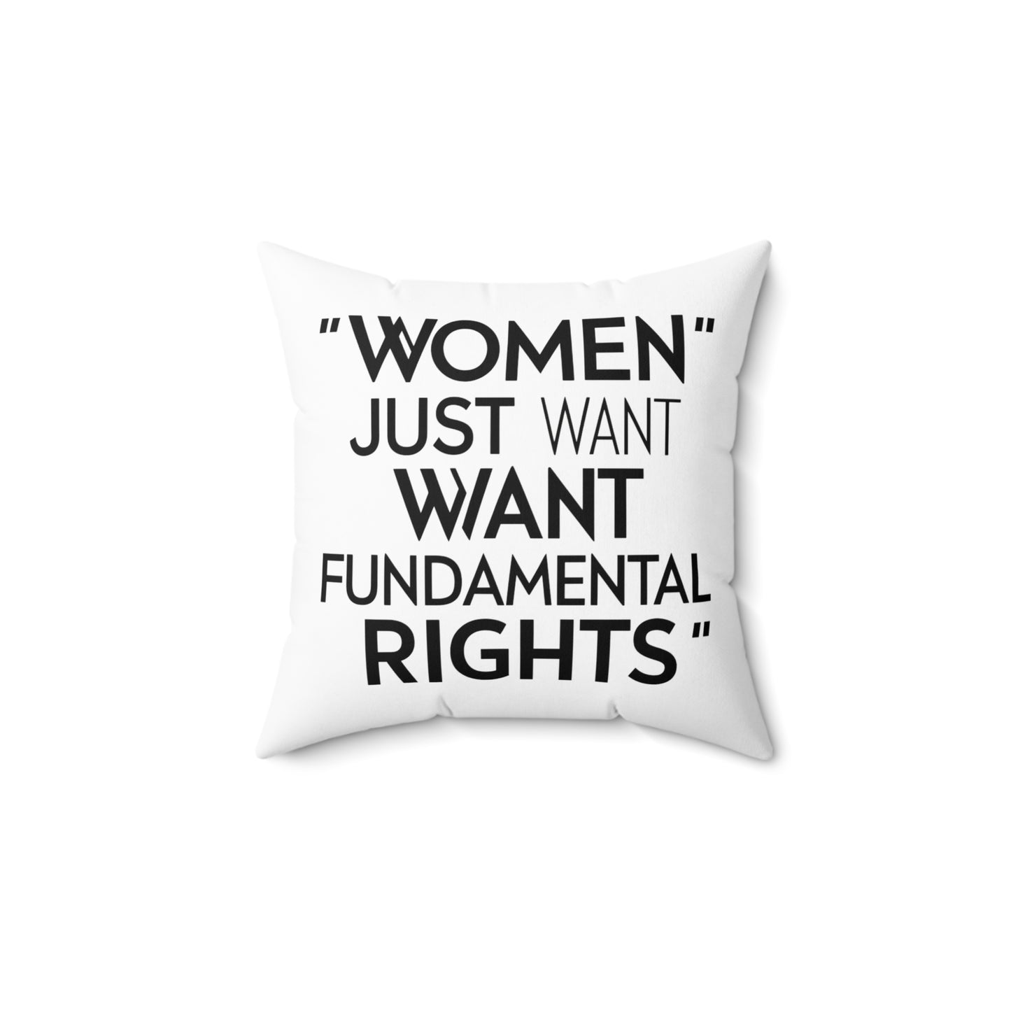 Women Spun Polyester Square Pillow