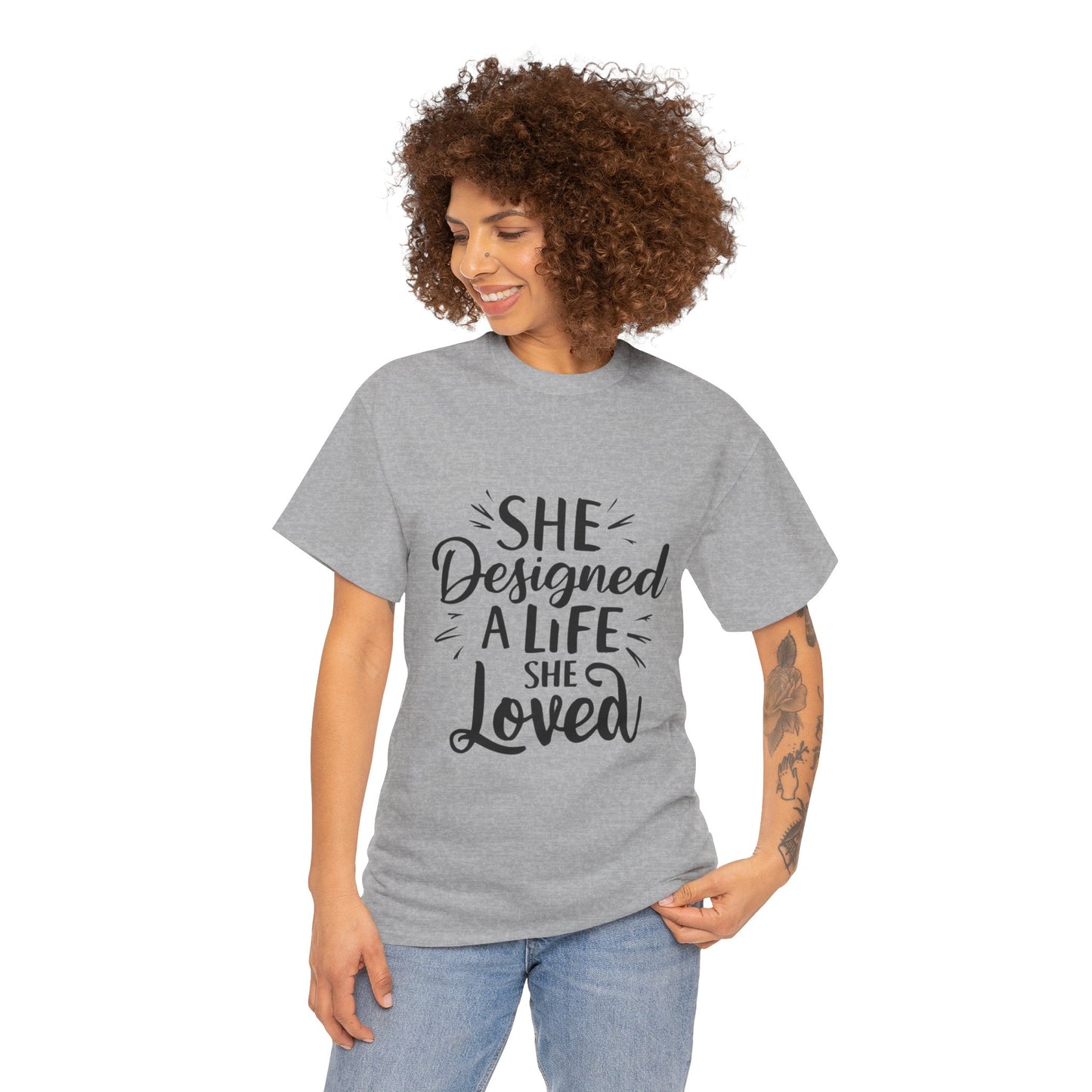 She Designed A Life T Shirt with Hearts