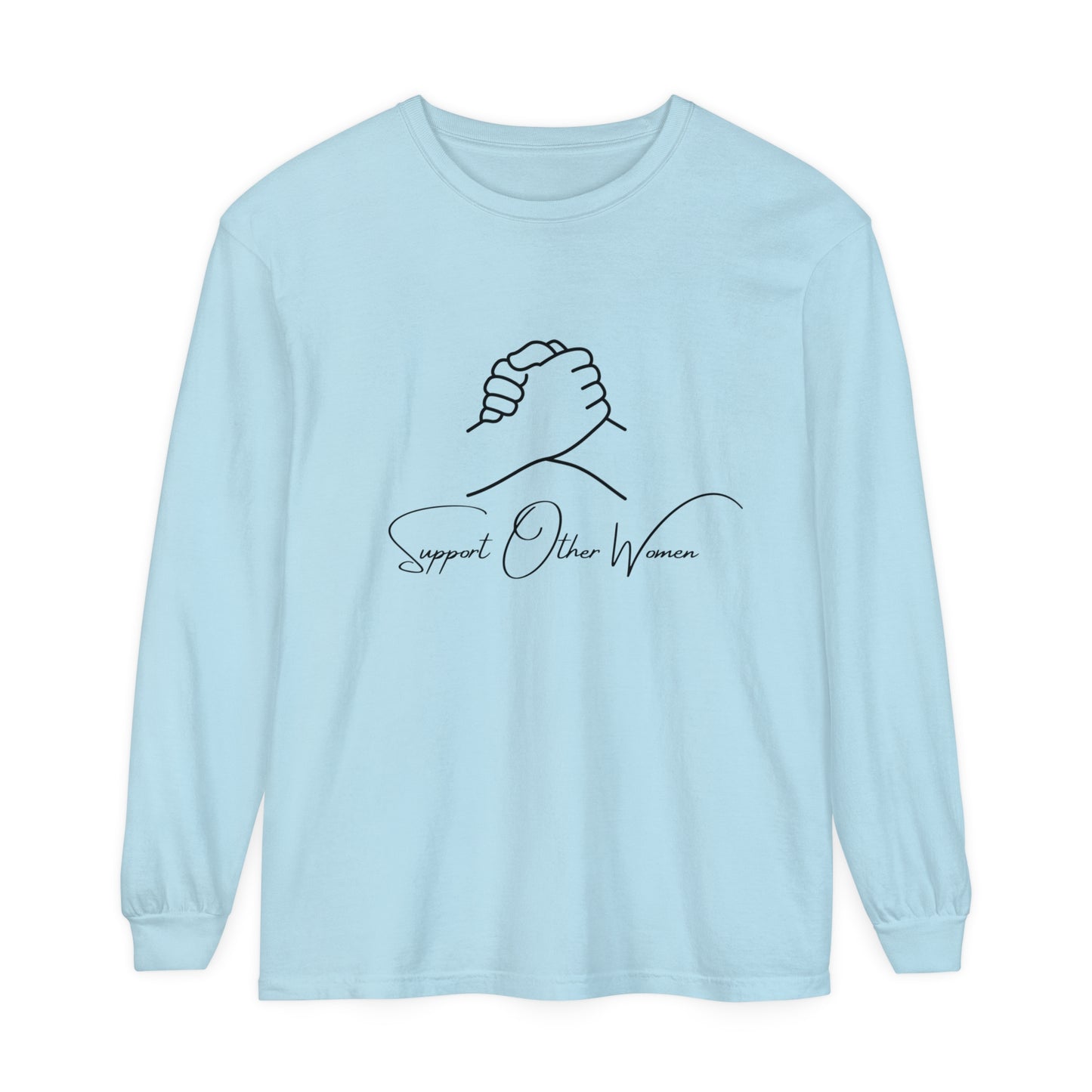 Support Other women Women Garment-dyed Long Sleeve T-Shirt