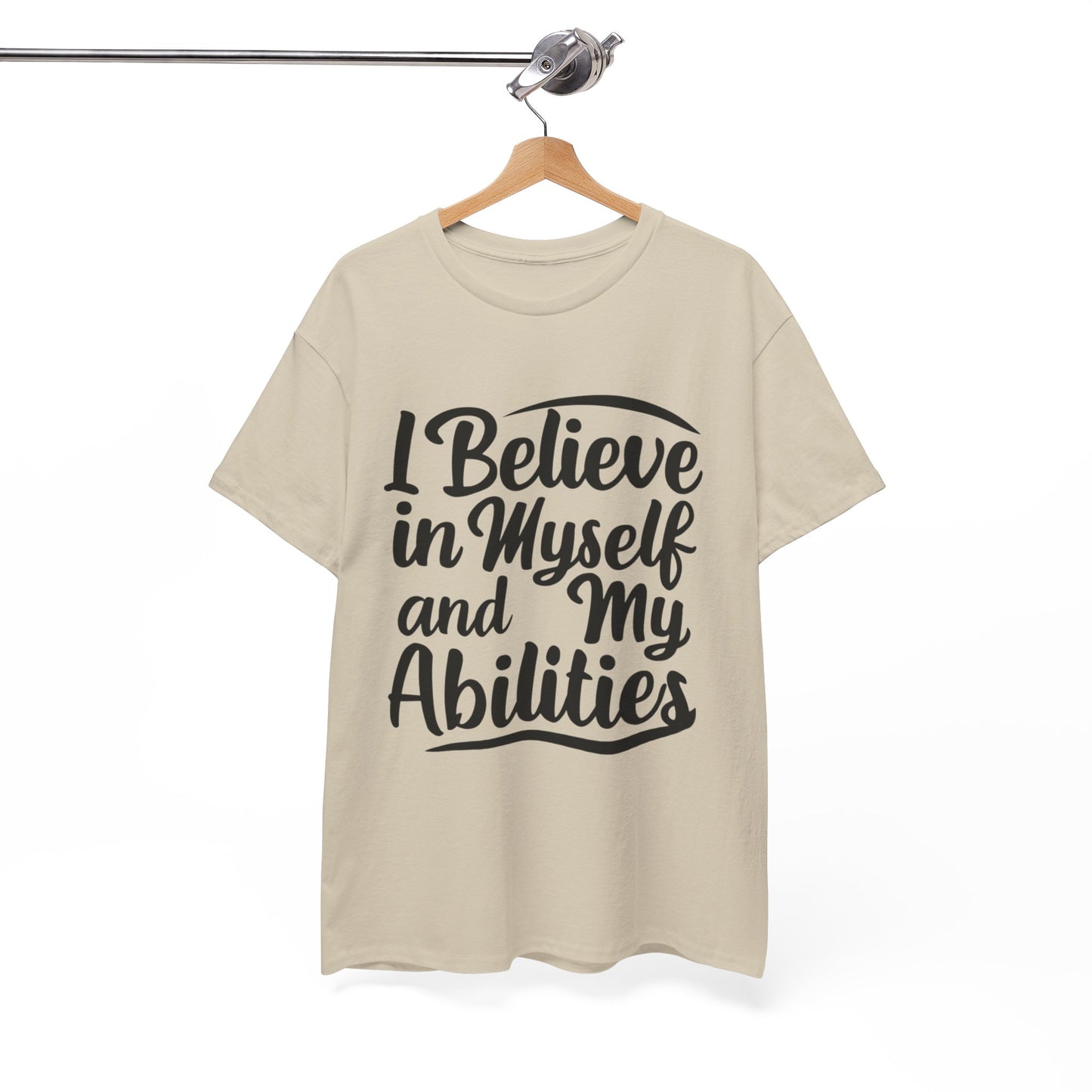 I Believe Printed T Shirt with Hearts
