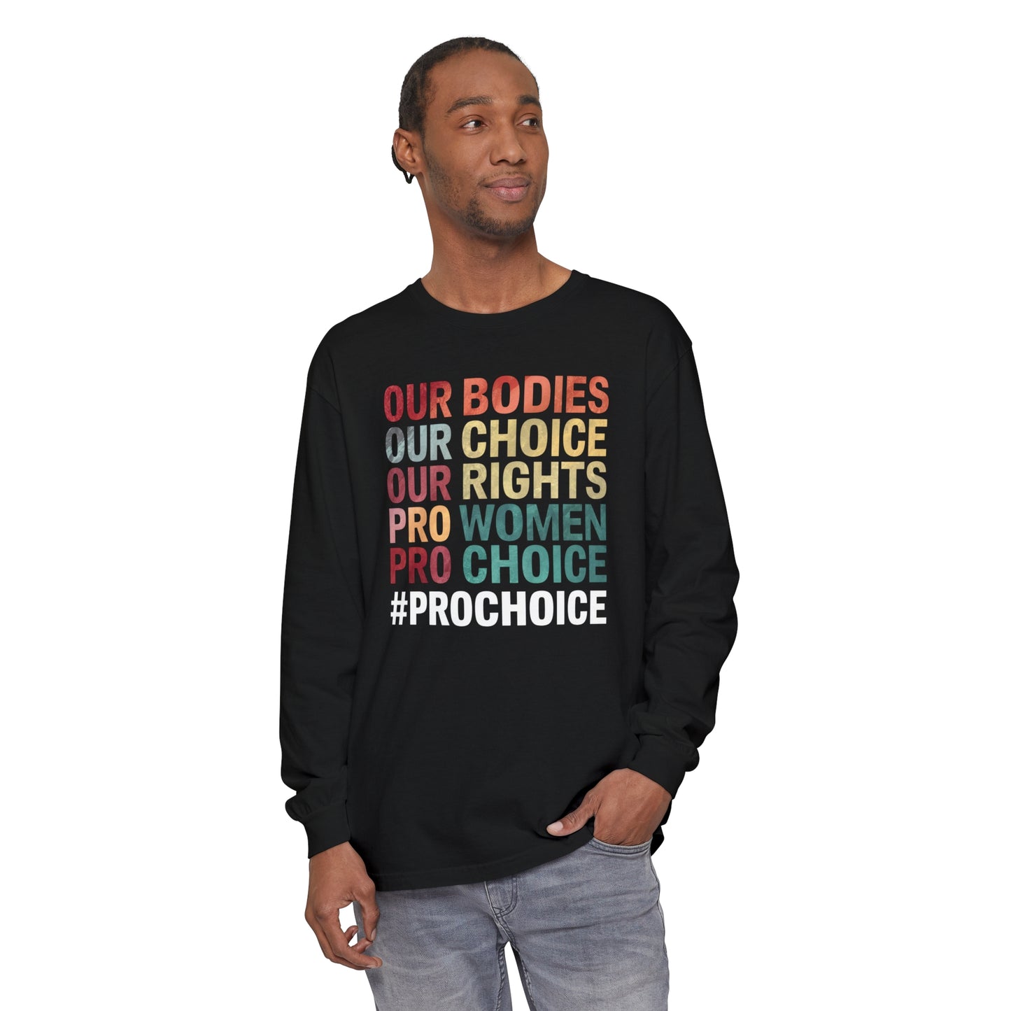 Our Bodies Women Garment-dyed Long Sleeve T-Shirt