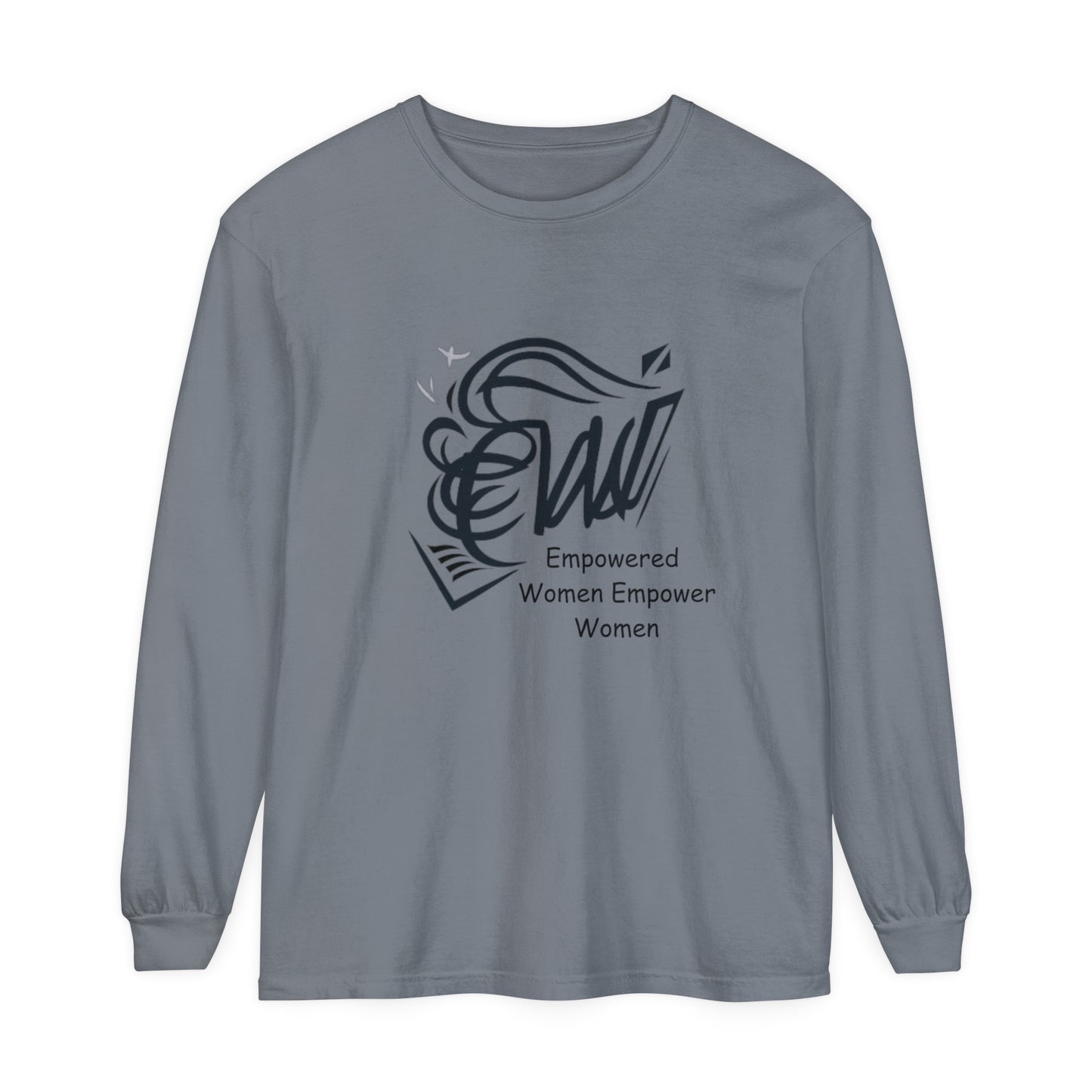 Empowered Women Garment-dyed Long Sleeve T-Shirt