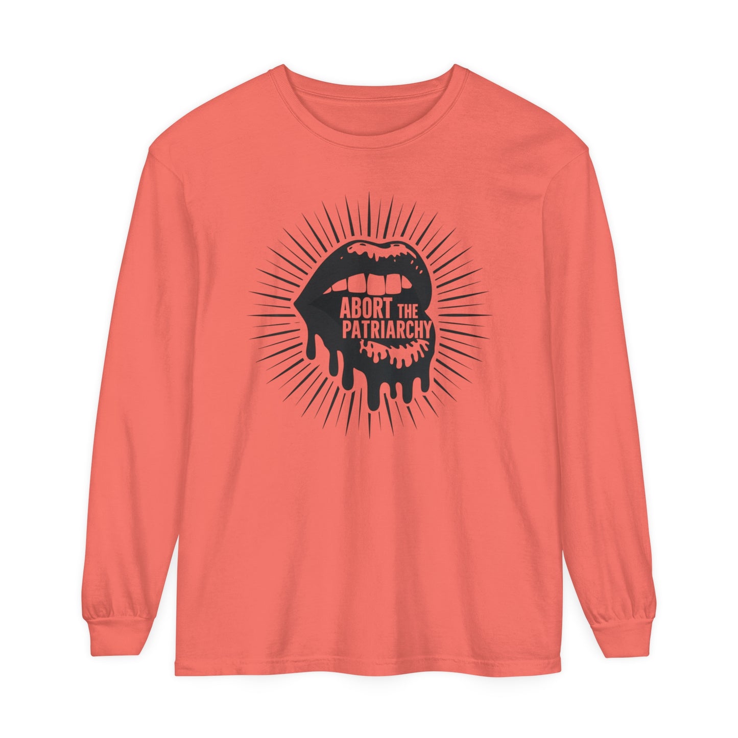 Abort The Women Garment-dyed Long Sleeve T-Shirt