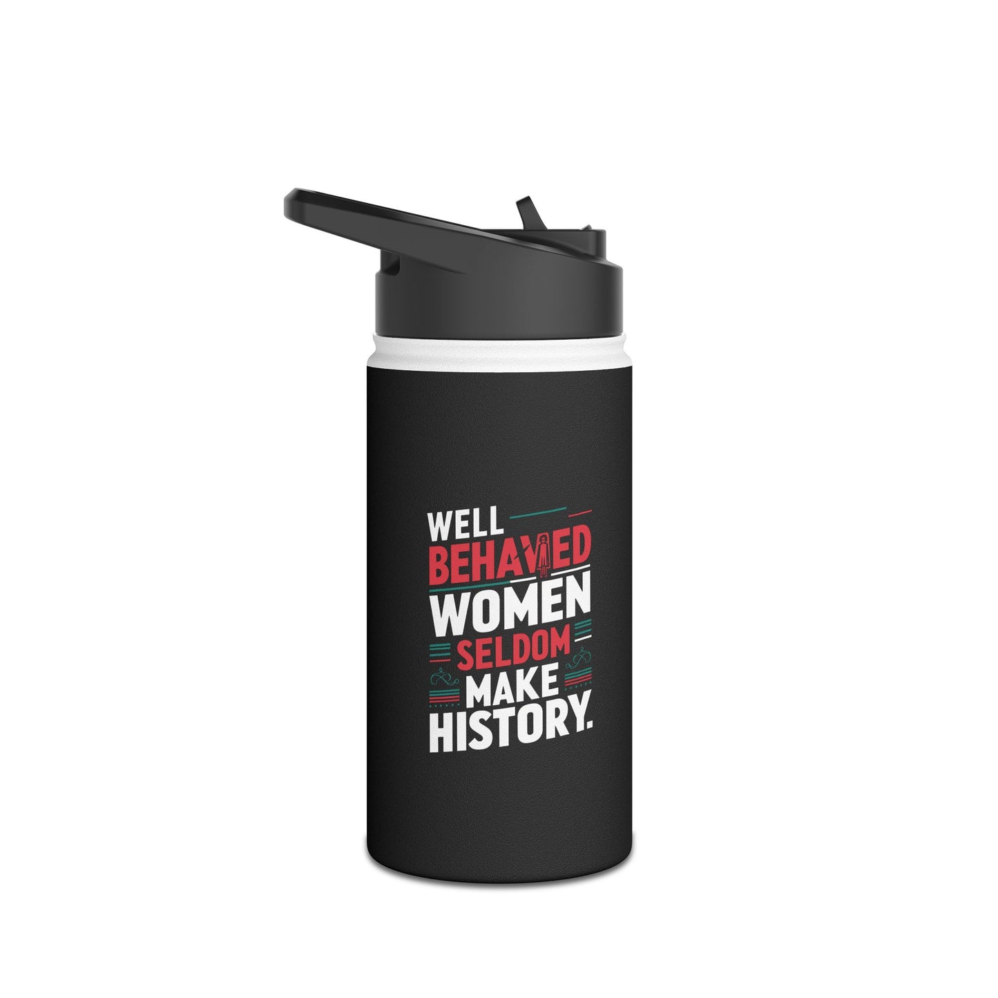 Well Behaved  Stainless Steel Water Bottle, Standard Lid