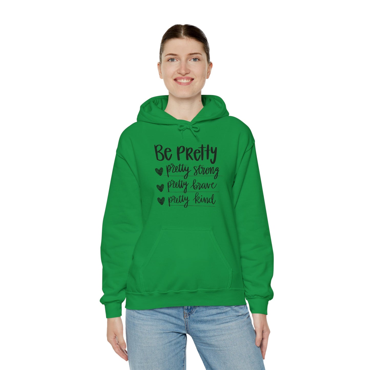 Be Pretty Pretty Strong Unisex Heavy Blend™ Hooded Sweatshirt