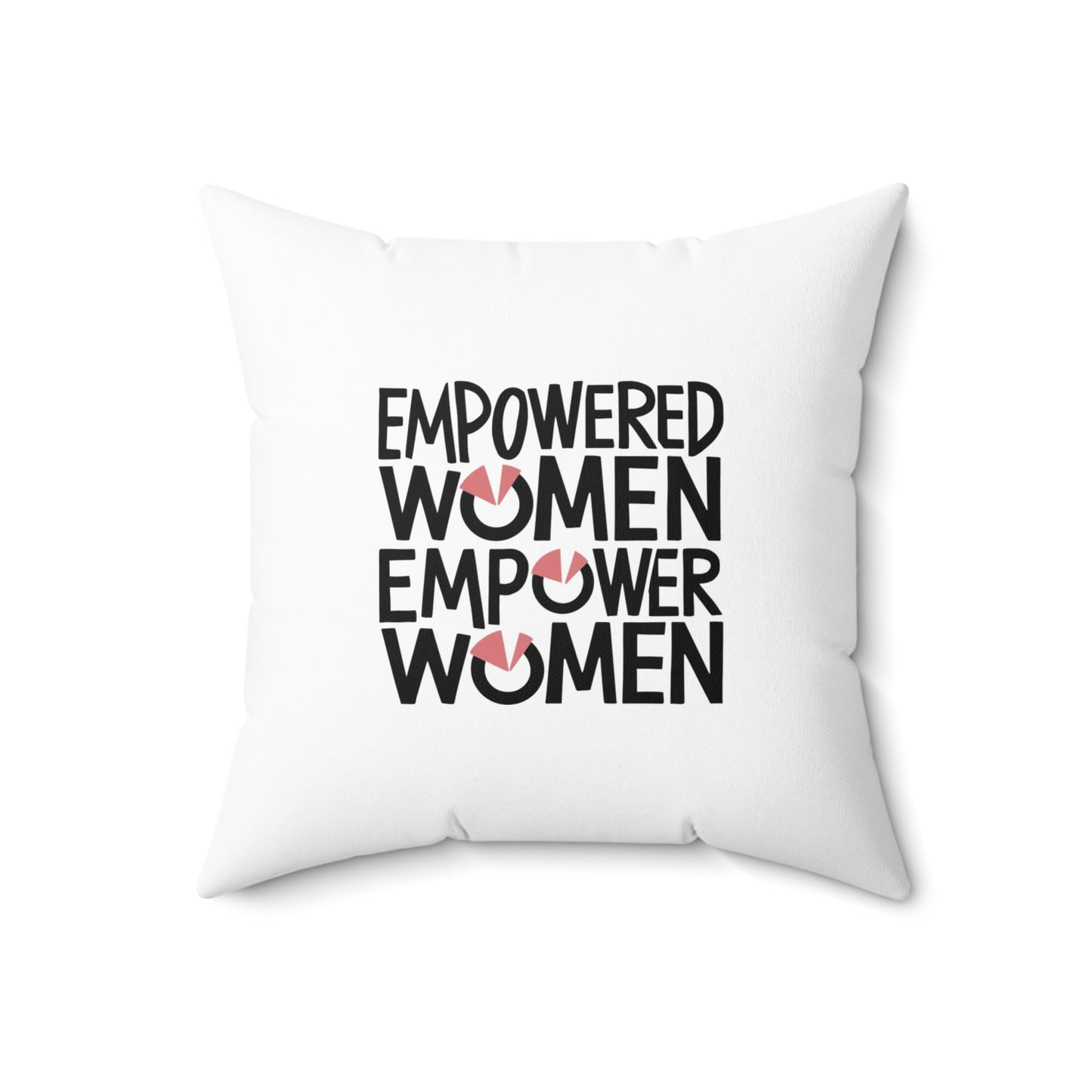 Empowered  Spun Polyester Square Pillow