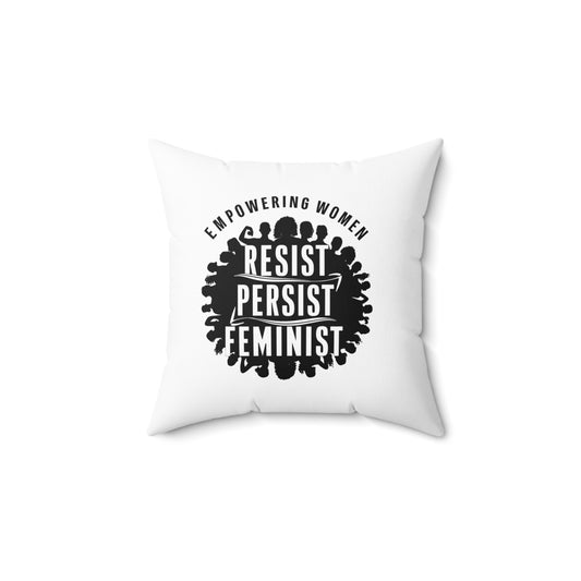 Empowering Spun Polyester Square Pillow