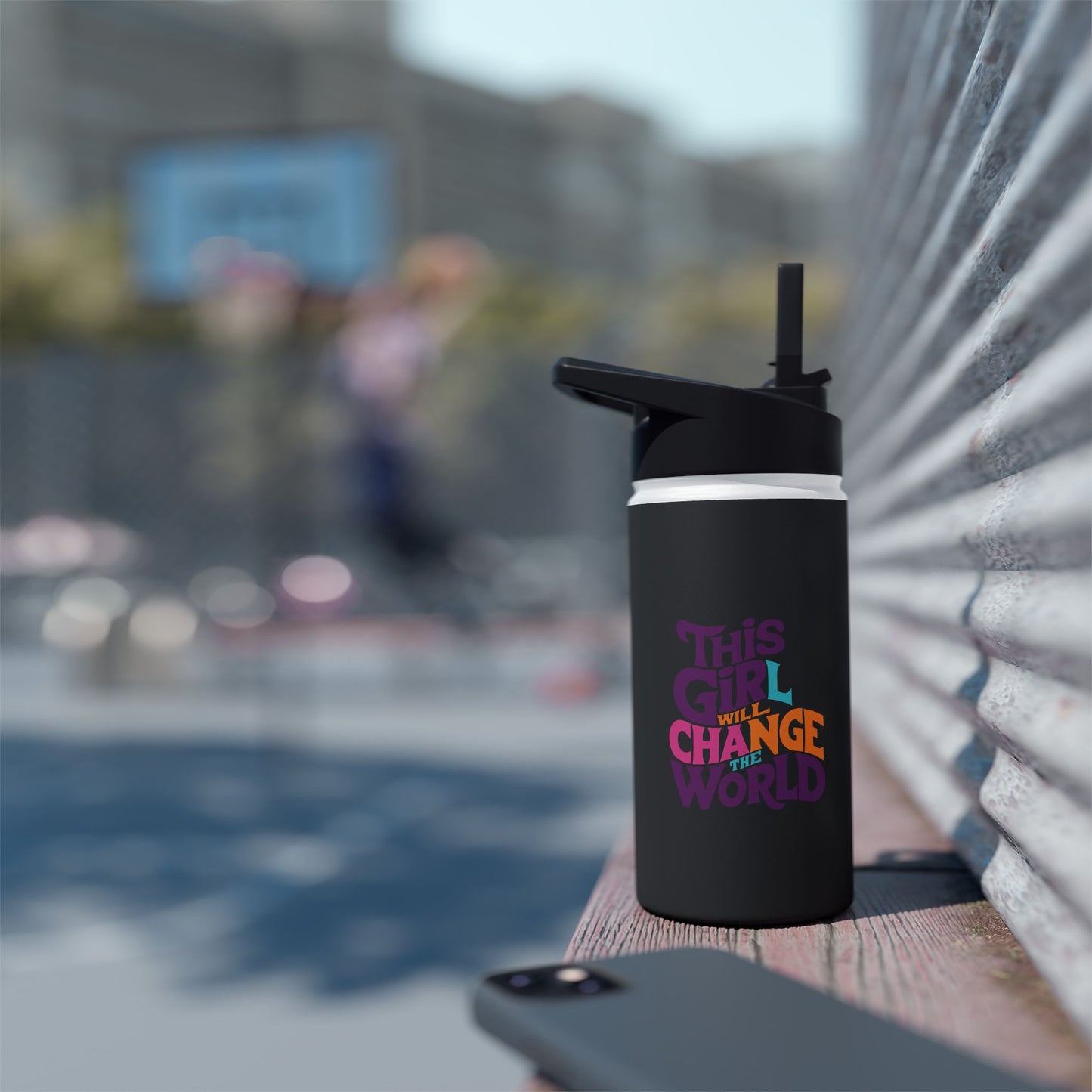 This Girl  Stainless Steel Water Bottle, Standard Lid