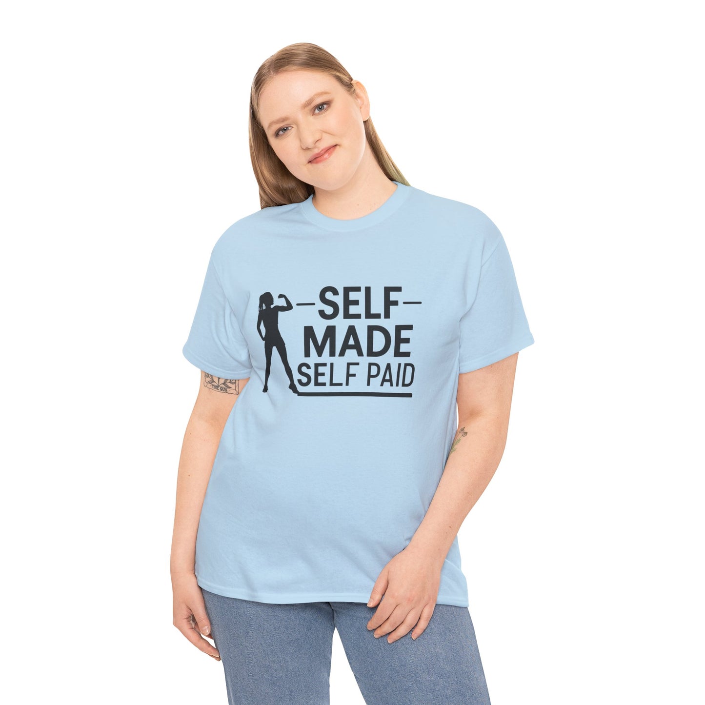 Self Made Printed T Shirt with Hearts