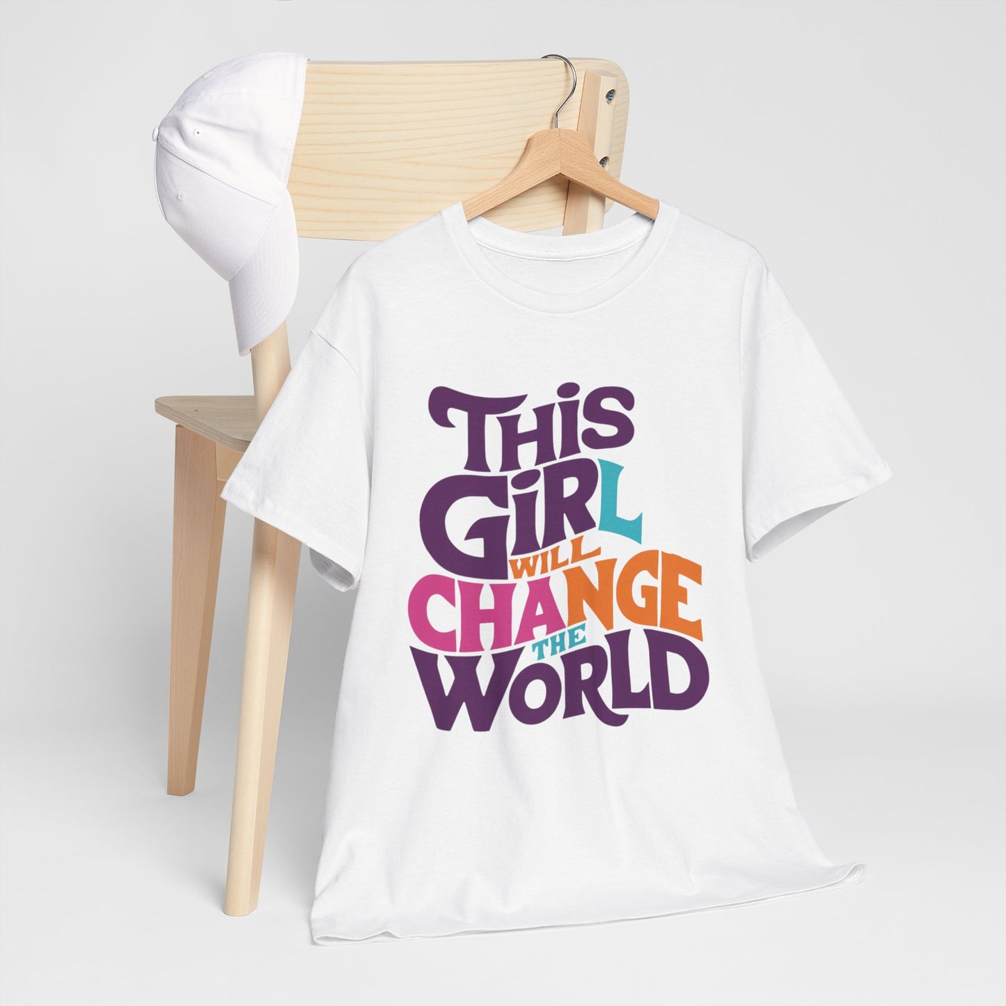 This Girl Printed  T Shirt with Hearts