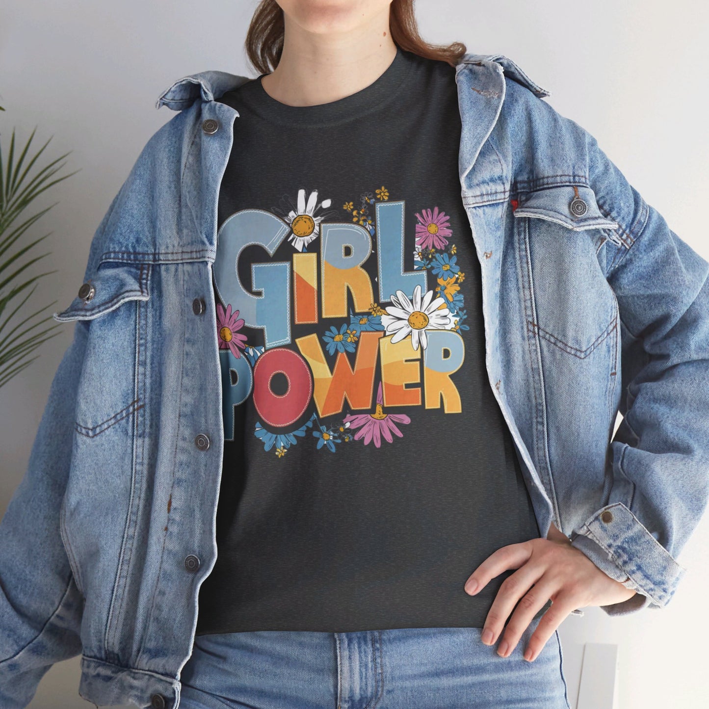 Girl Power Women Heavy Cotton Tee