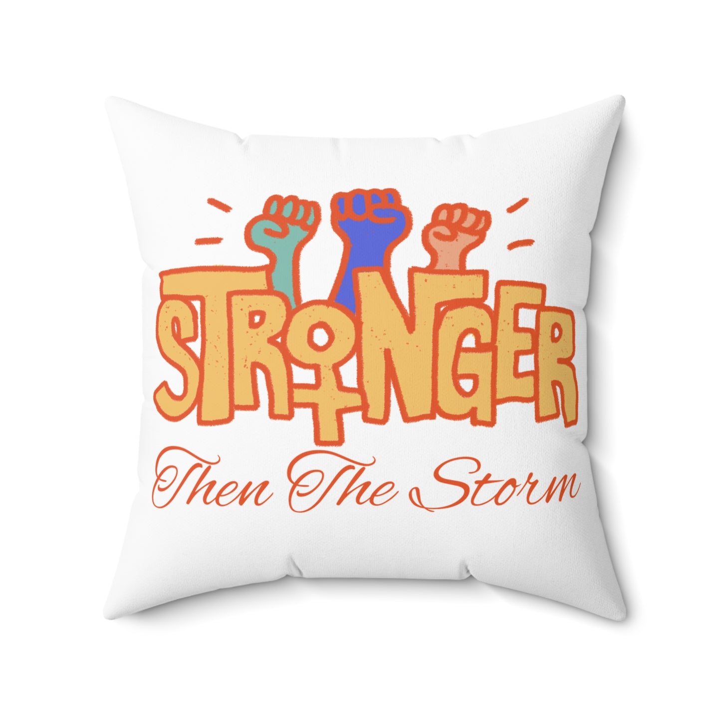 Stronger Spun Polyester Square Pillow