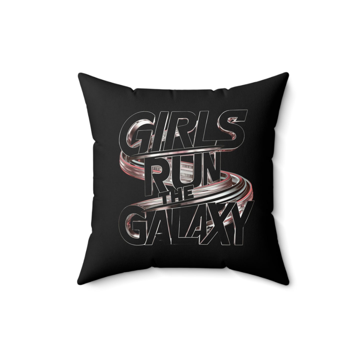 Girls Run   Spun Polyester Square Pillow