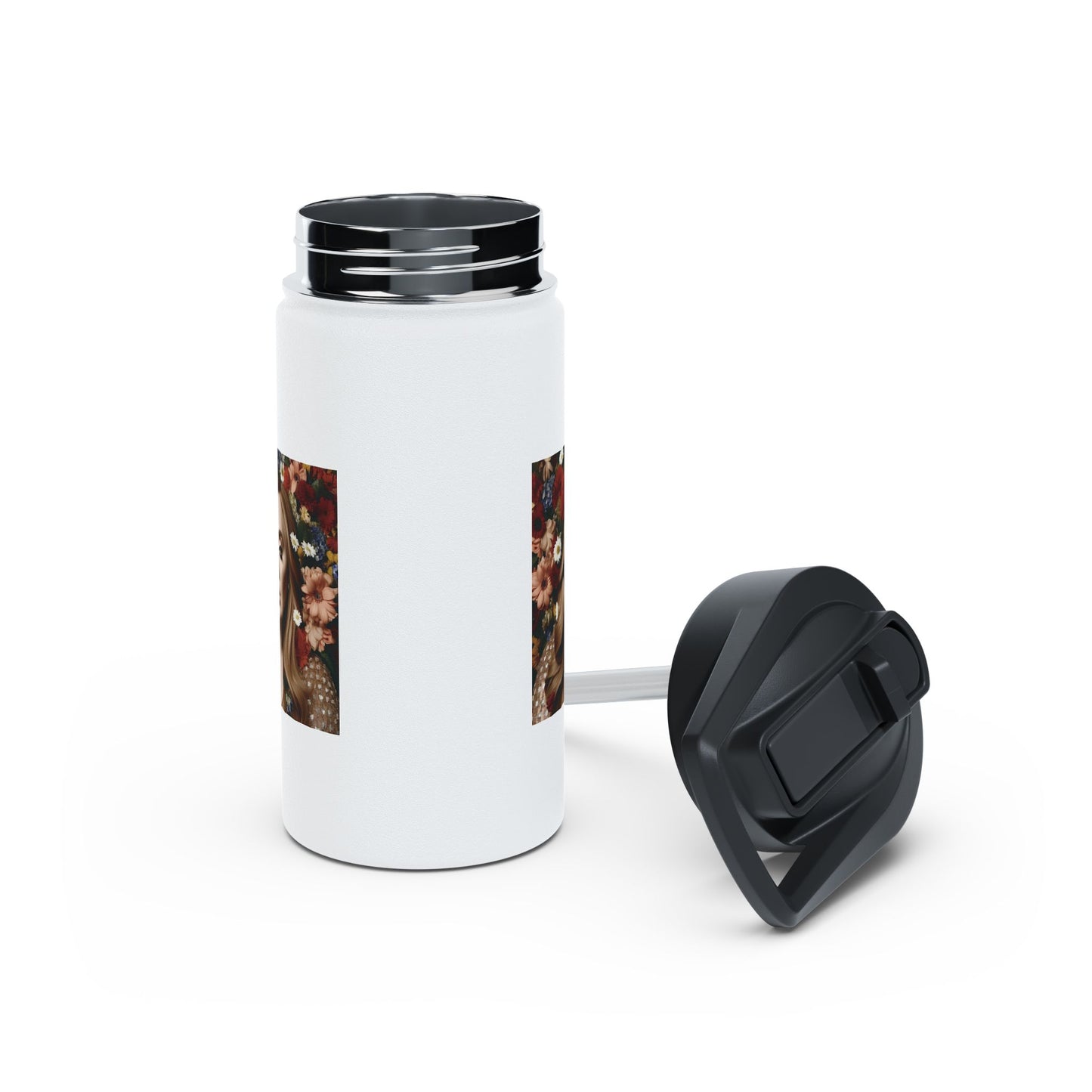Women Stainless Steel Water Bottle, Standard Lid