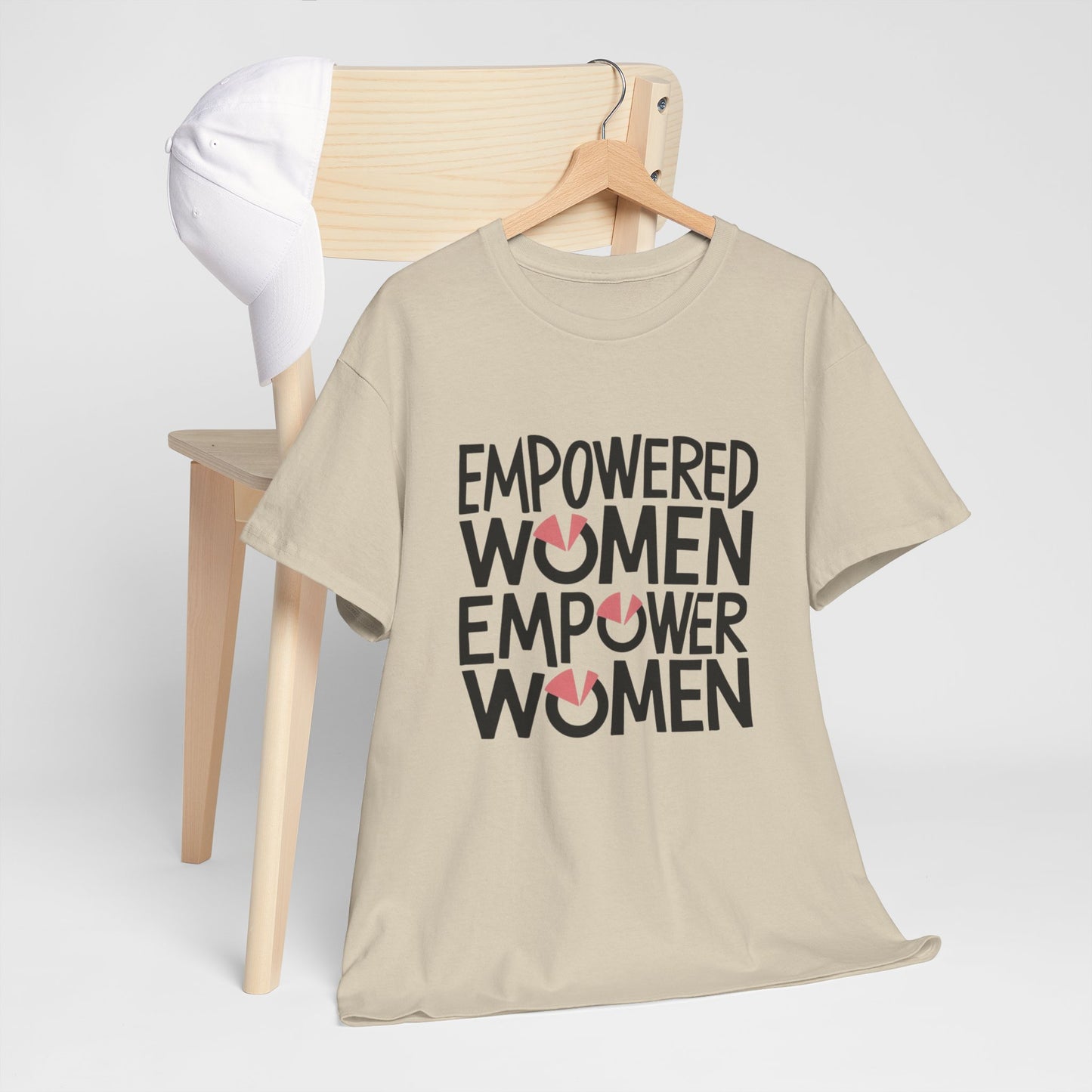 Empowered Printed T Shirt with Hearts