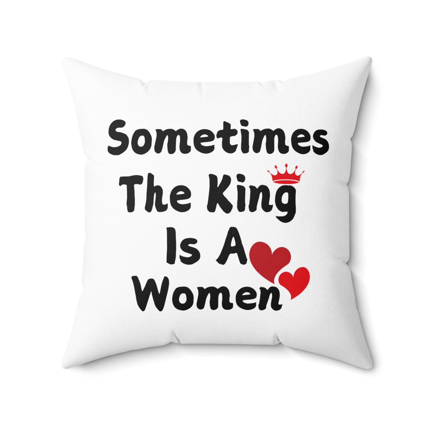 Sometimes Spun Polyester Square Pillow