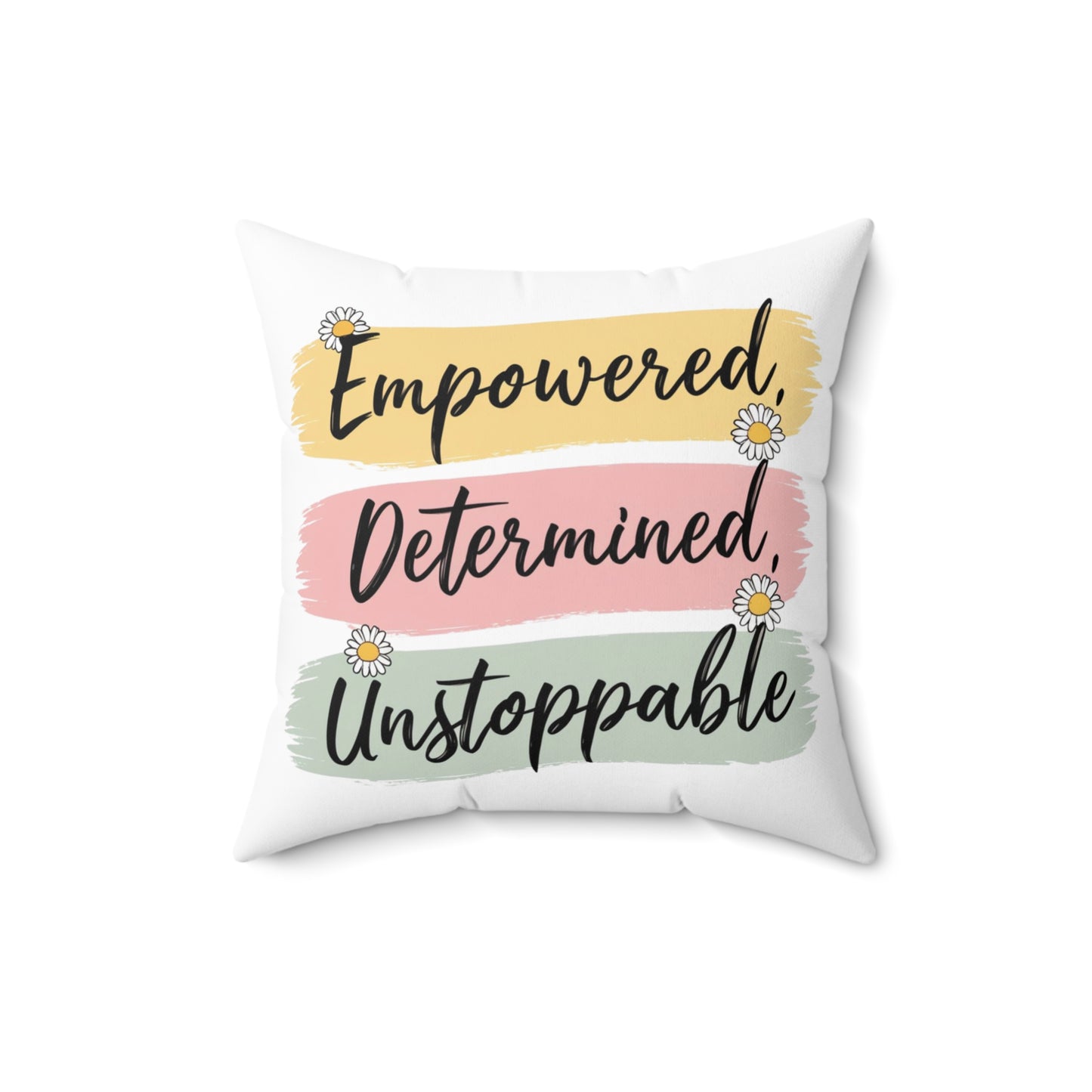 Empowered Spun Polyester Square Pillow
