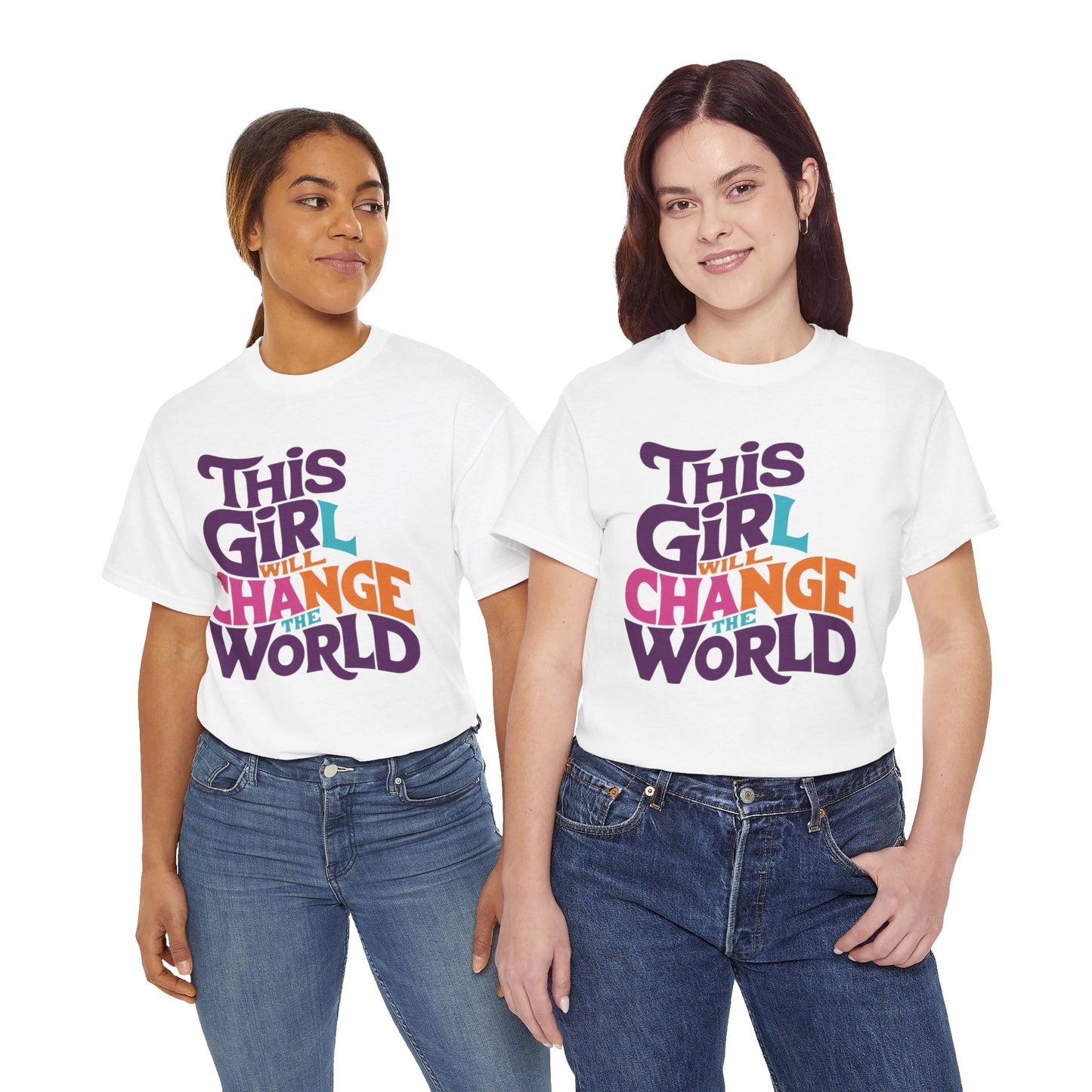 This Girl Printed  T Shirt with Hearts