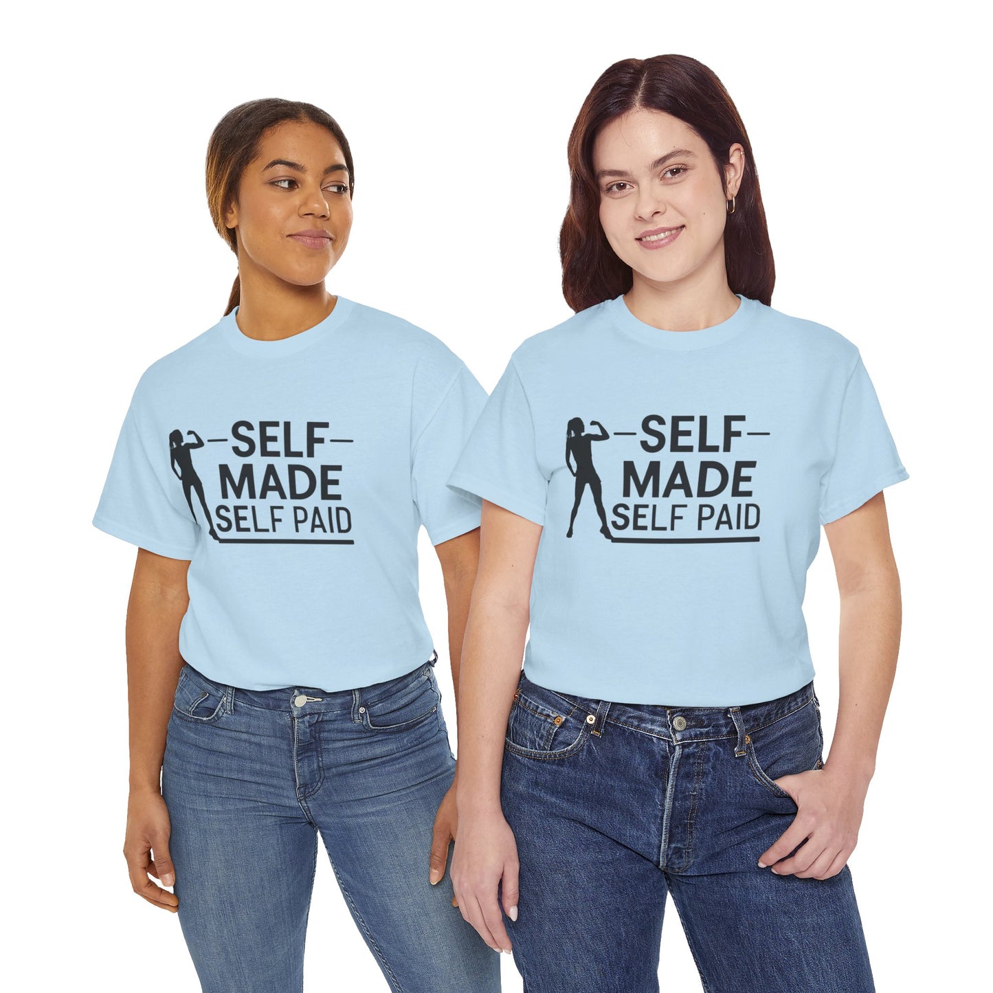 Self Made Printed T Shirt with Hearts