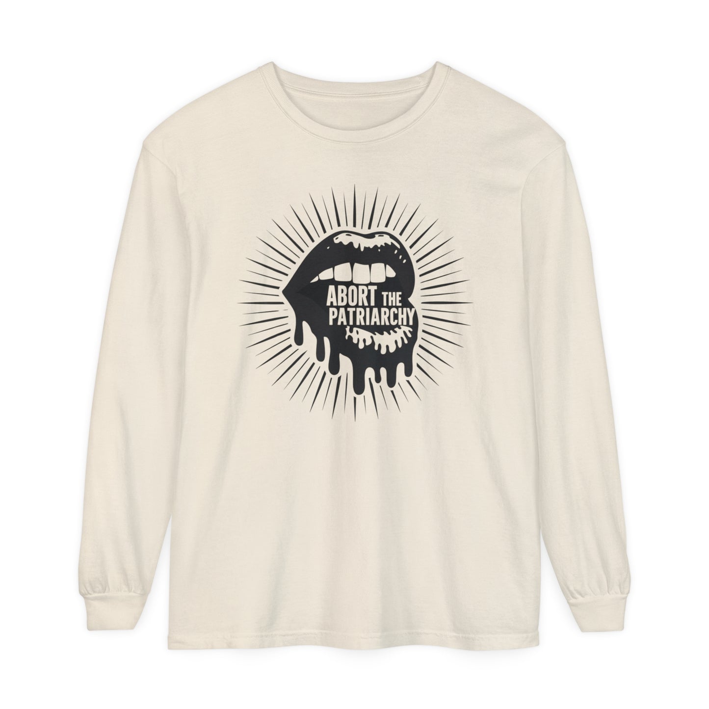 Abort The Women Garment-dyed Long Sleeve T-Shirt