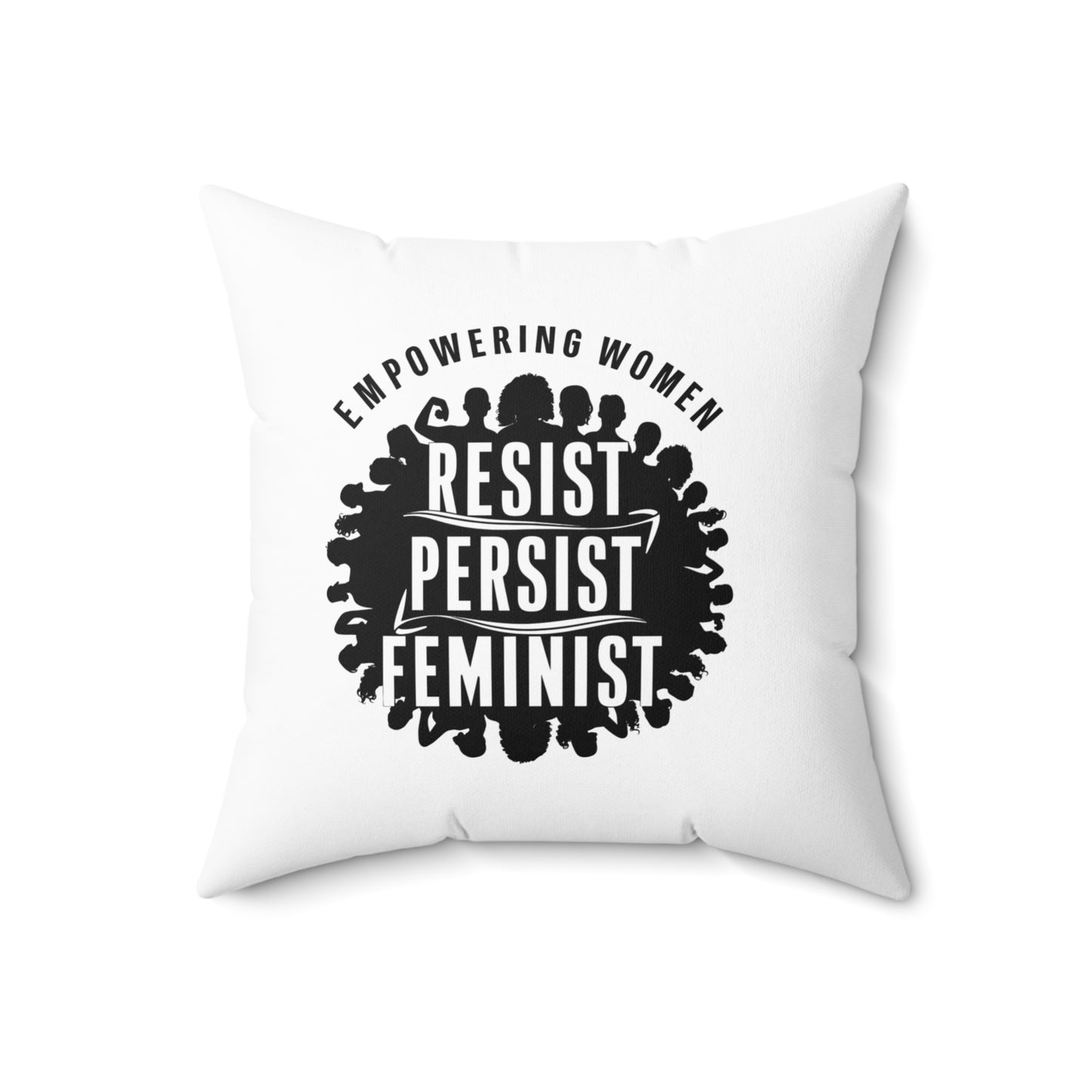 Empowering Spun Polyester Square Pillow