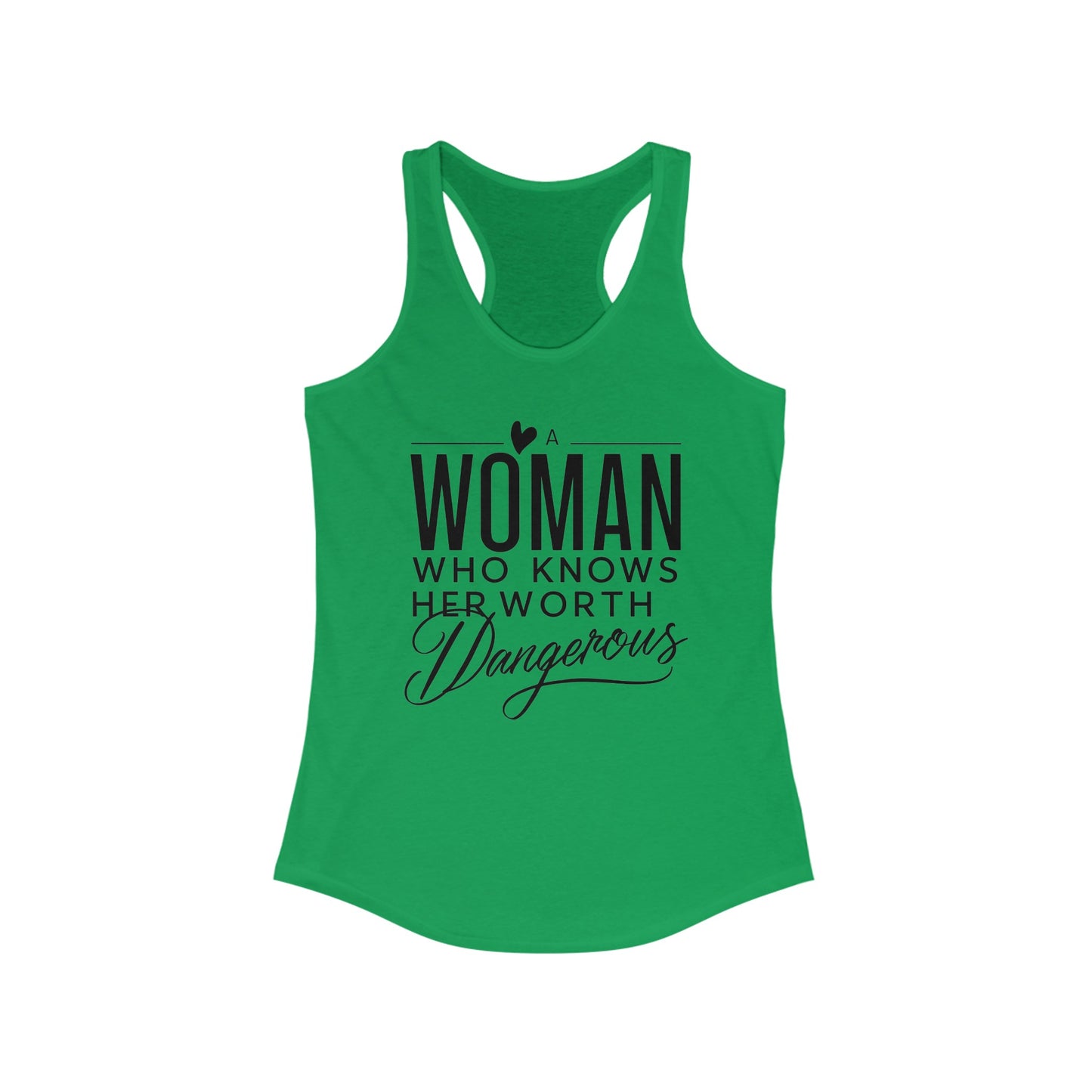 A Woman Women's Ideal Racerback Tank
