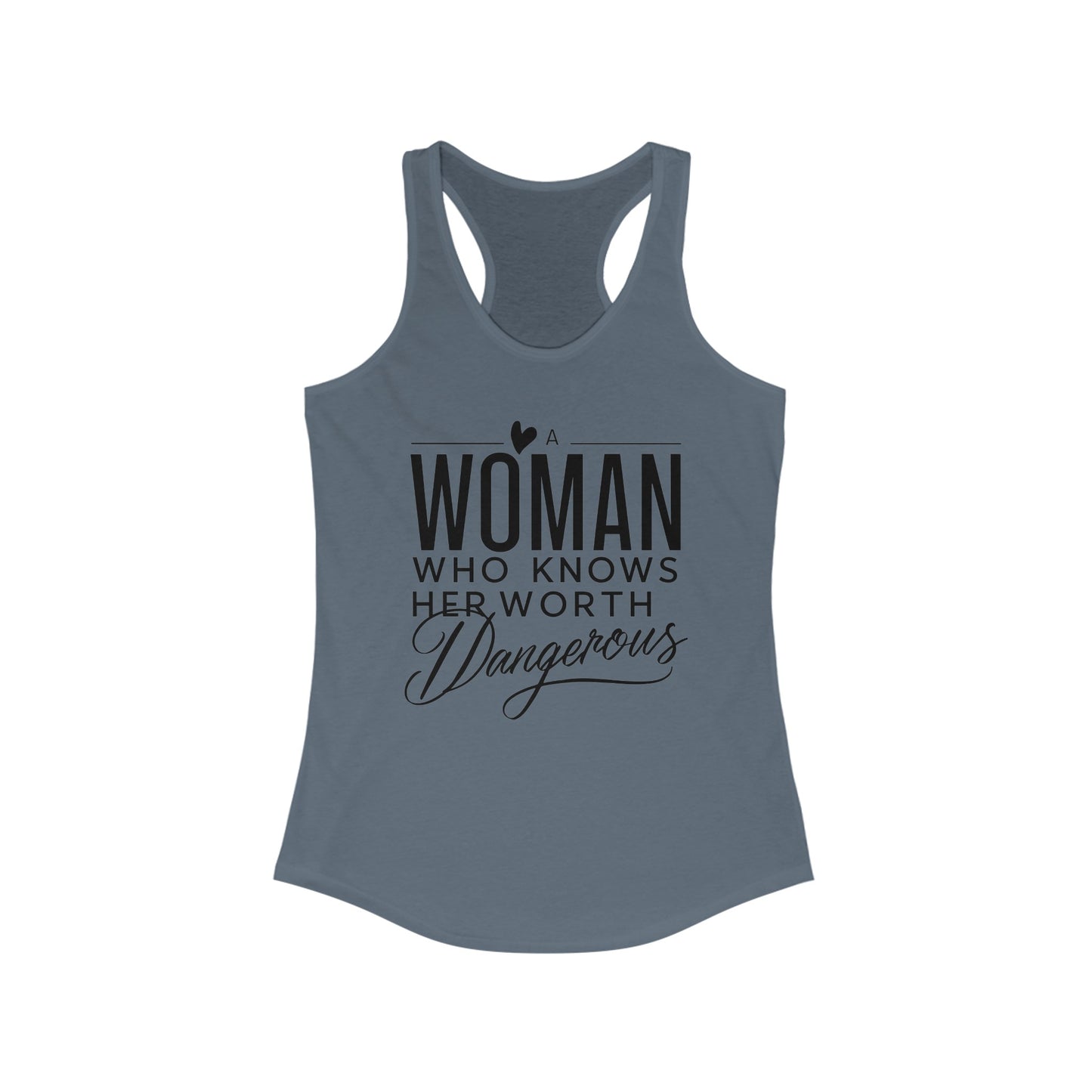 A Woman Women's Ideal Racerback Tank
