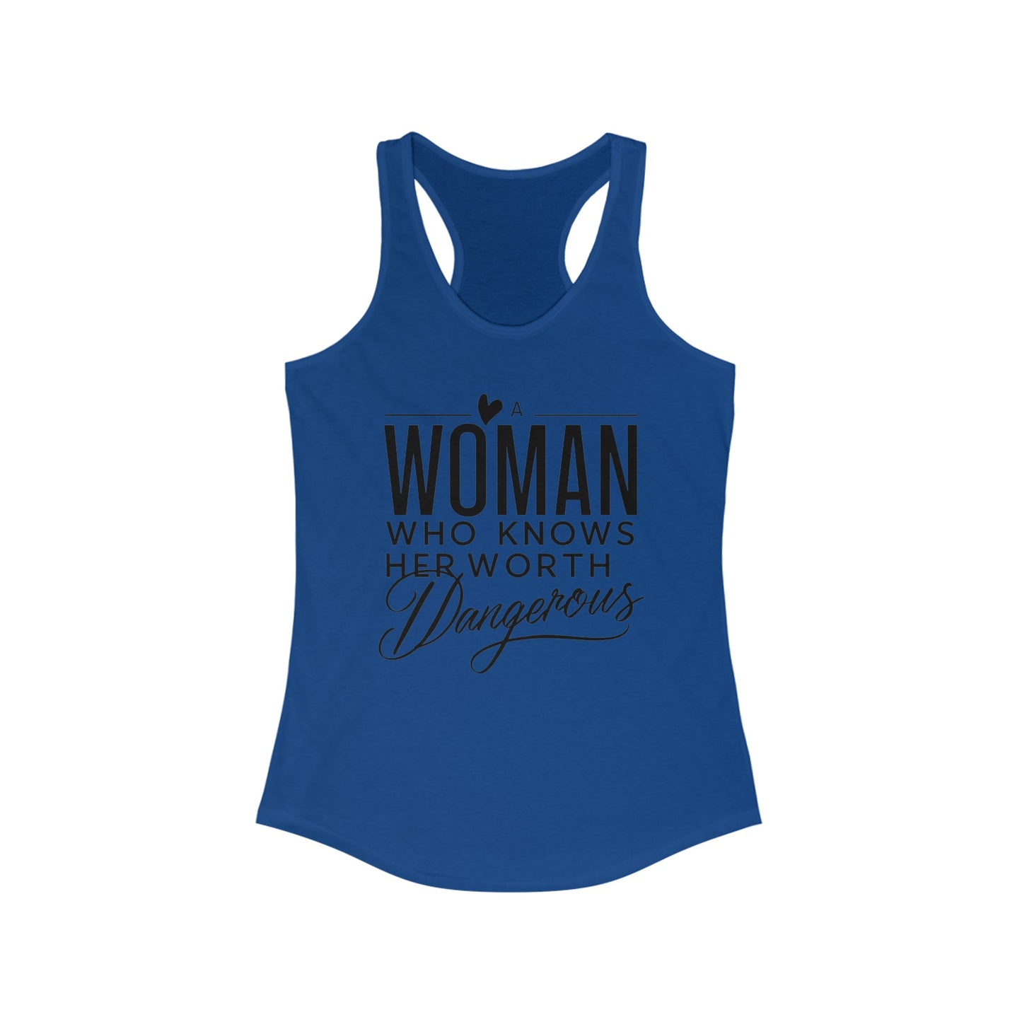 A Woman Women's Ideal Racerback Tank