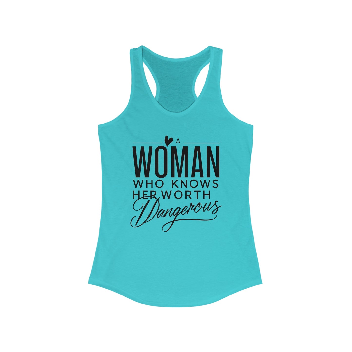 A Woman Women's Ideal Racerback Tank