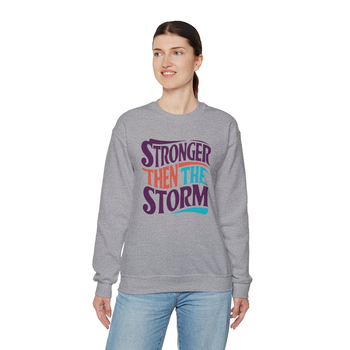 Stronger Then The Storm Unisex Heavy Blend™ Crewneck Sweatshirt
