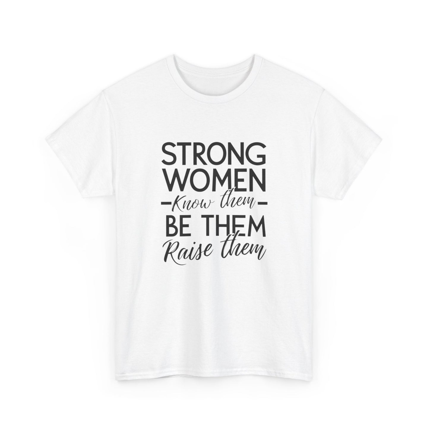 Strong Women Printed T Shirt with Hearts