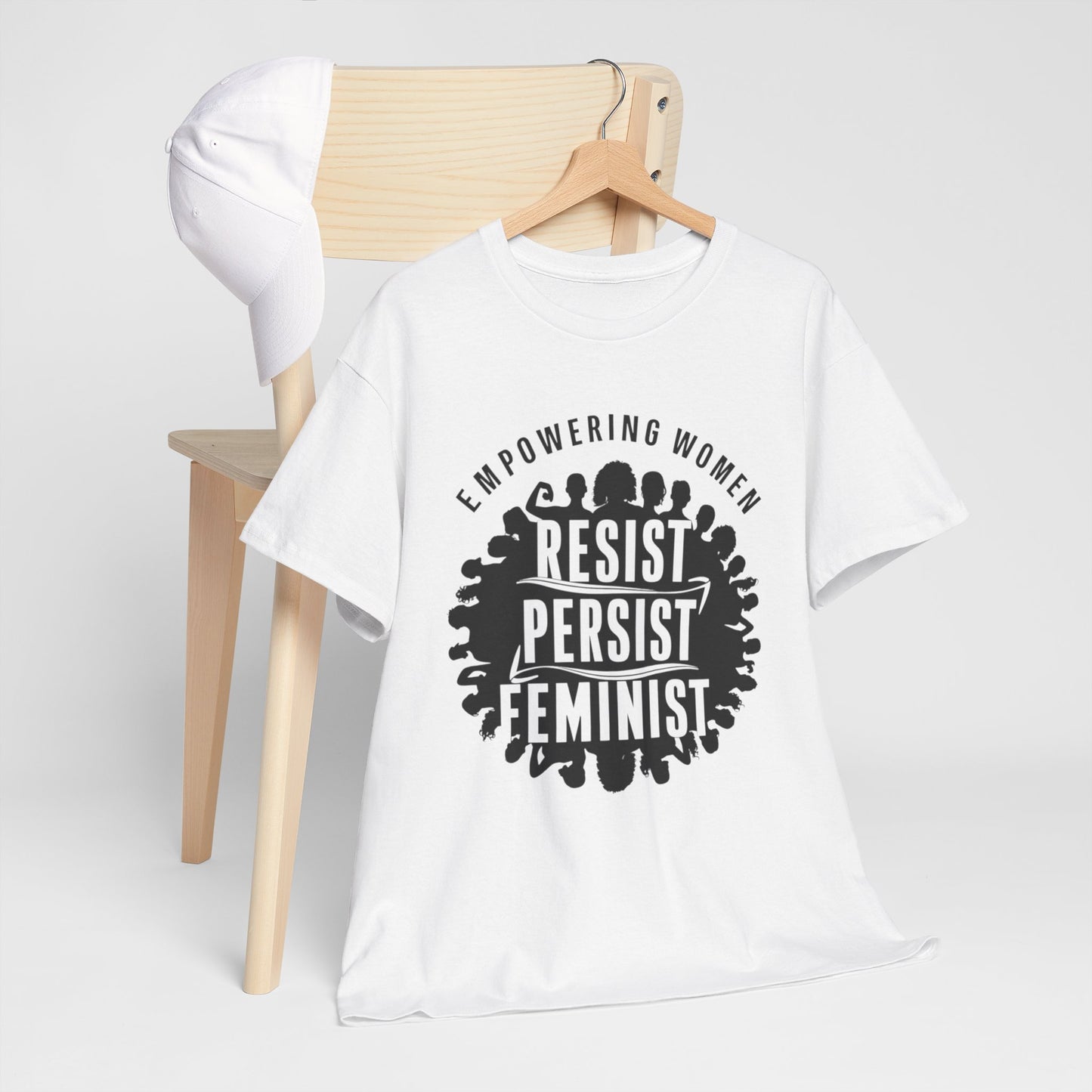 Empowering Women Printed T Shirt with Hearts